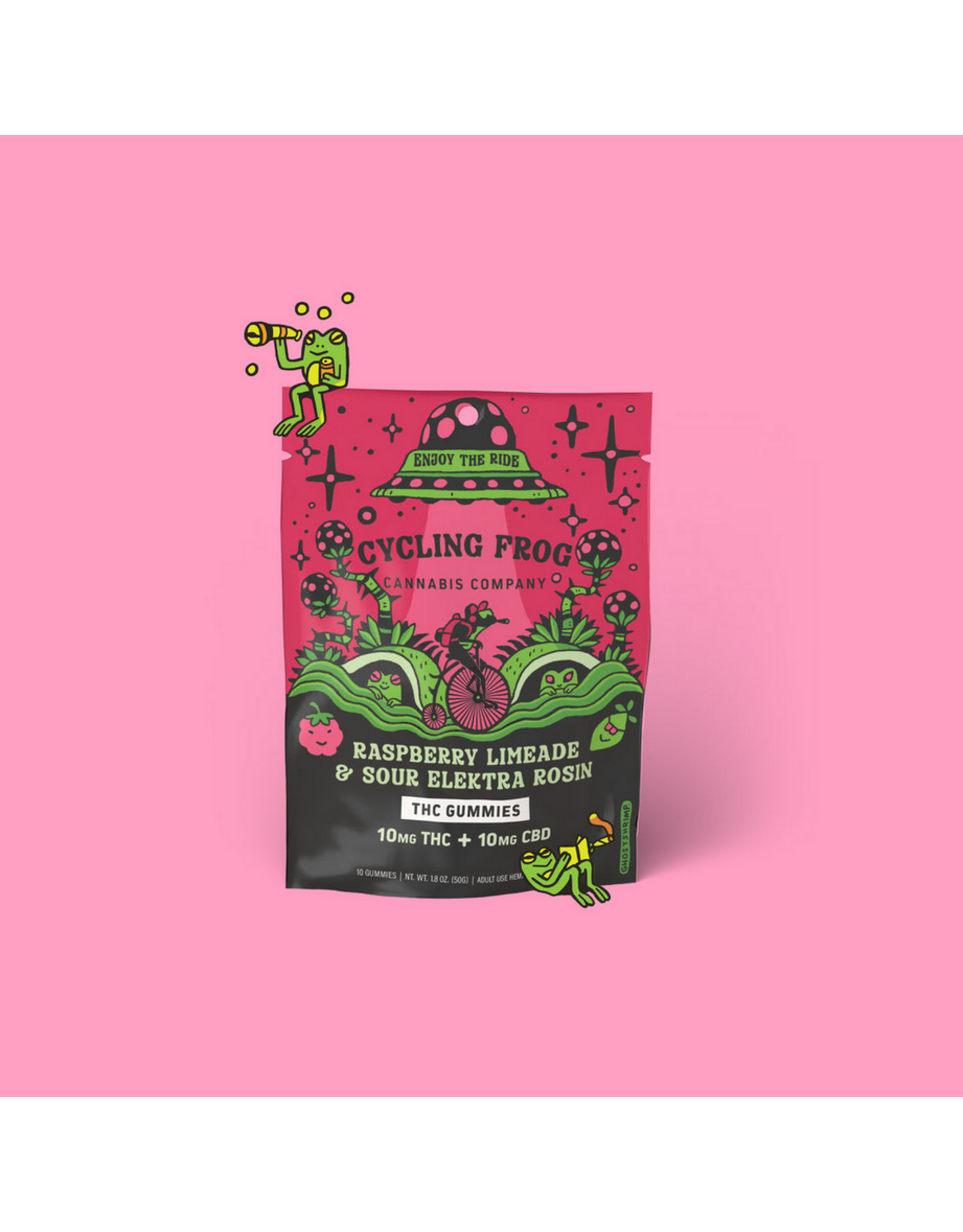 Cycling Frog Cycling Frog 10mg Delta-9 10mg CBD Gummies 10ct