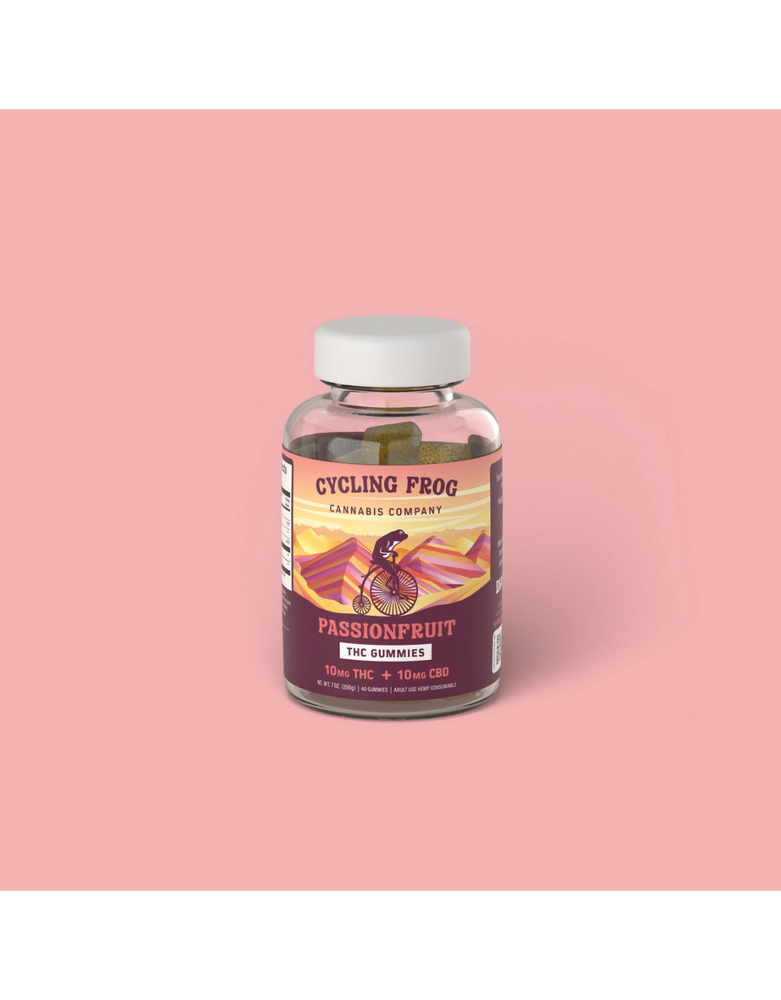 Cycling Frog Cycling Frog 10mg Delta-9 10mg CBD Gummies 40ct