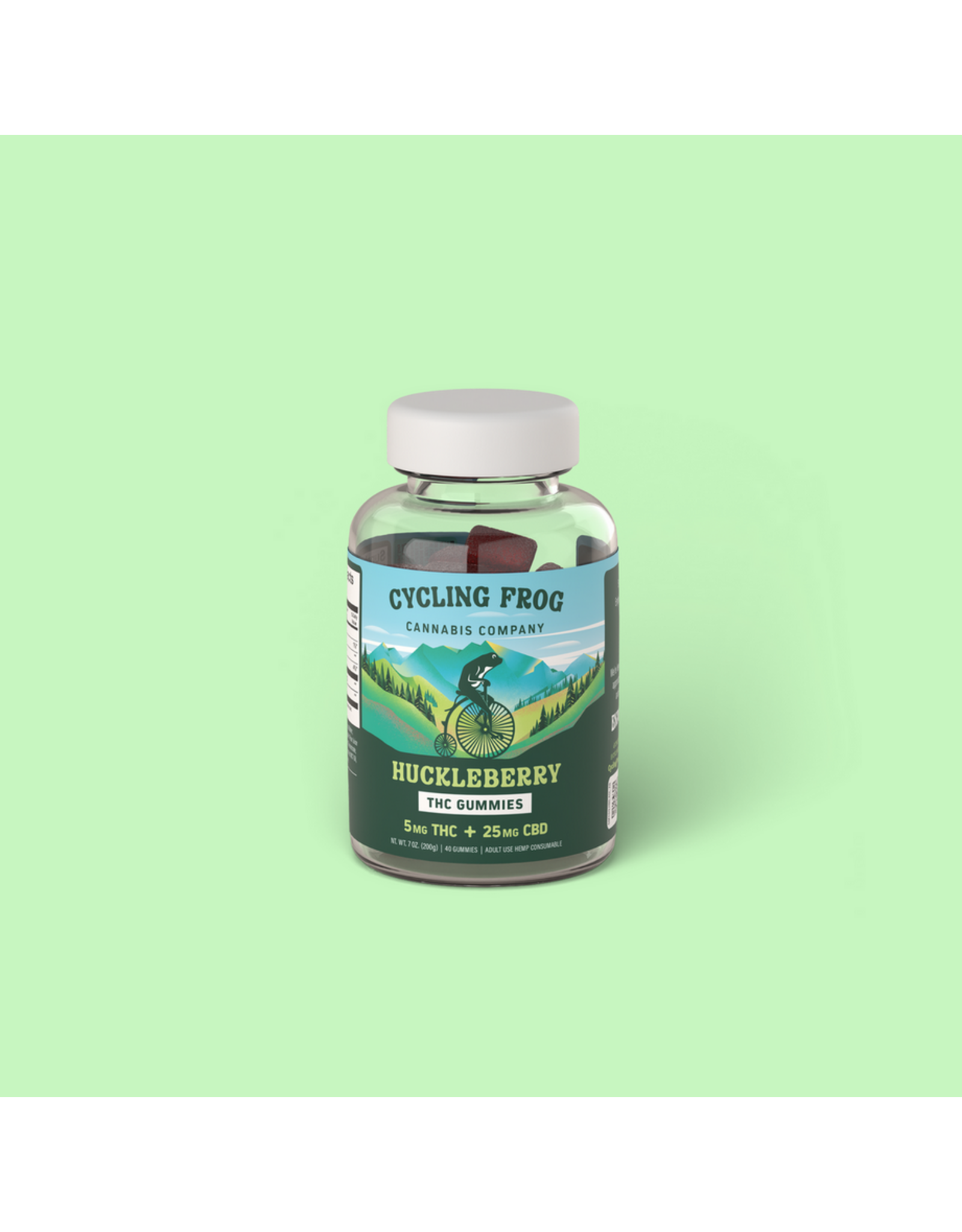Cycling Frog Cycling Frog 5mg Delta-9 25mg CBD Gummies 40ct