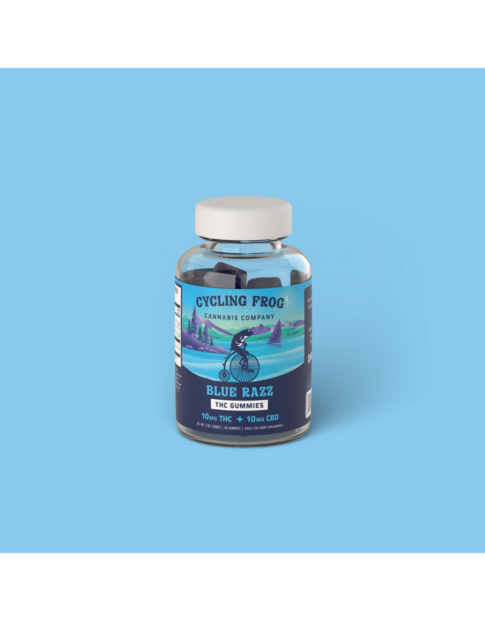 Cycling Frog Cycling Frog 10mg Delta-9 10mg CBD Gummies 40ct