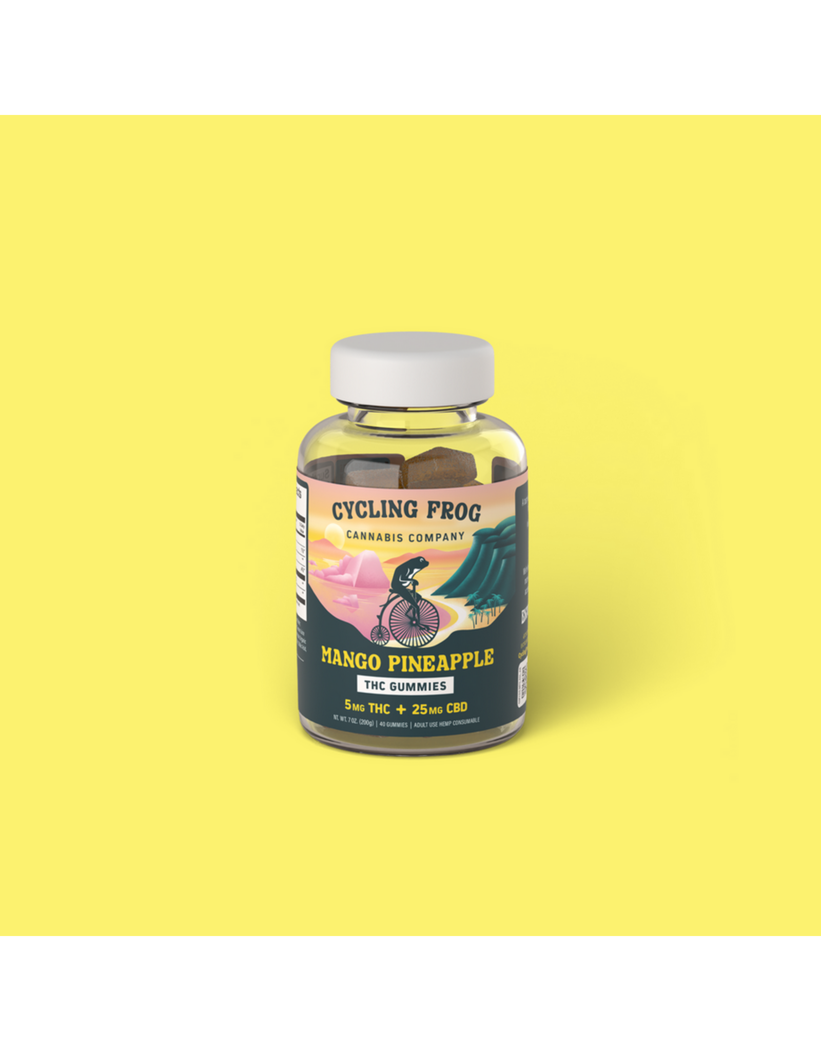 Cycling Frog Cycling Frog 5mg Delta-9 25mg CBD Gummies 40ct