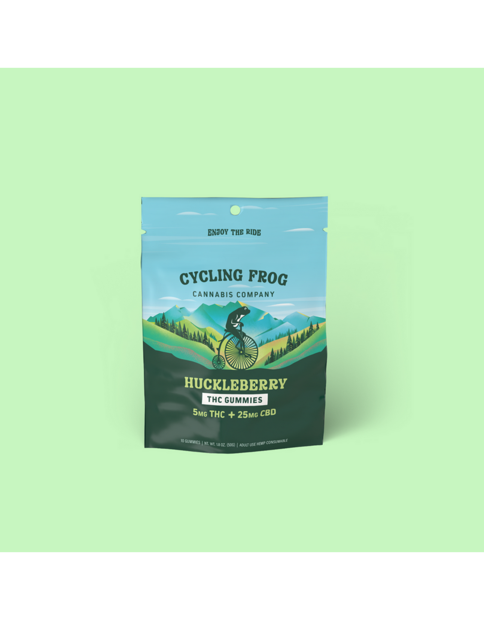 Cycling Frog Cycling Frog 5mg Delta-9 25mg CBD Gummies 10ct
