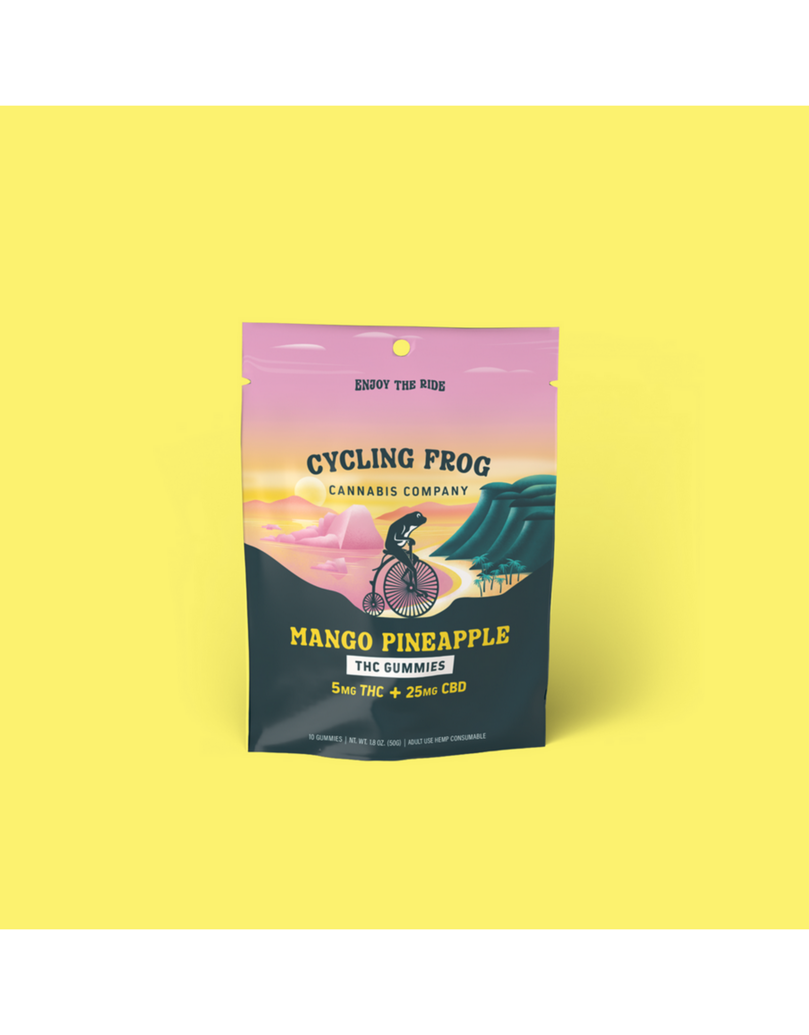 Cycling Frog Cycling Frog 5mg Delta-9 25mg CBD Gummies 10ct