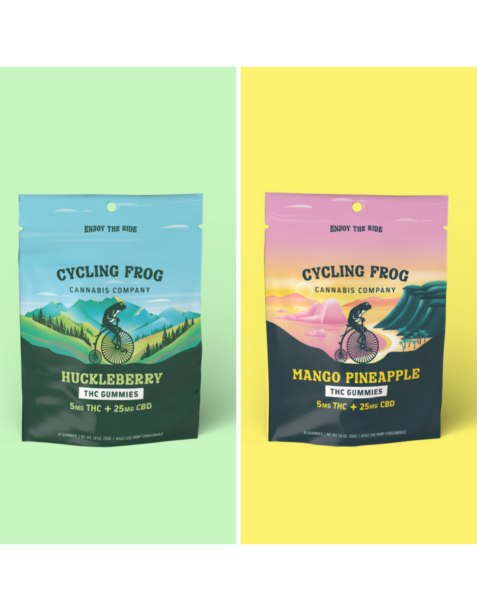 Cycling Frog Cycling Frog 5mg Delta-9 25mg CBD Gummies 10ct