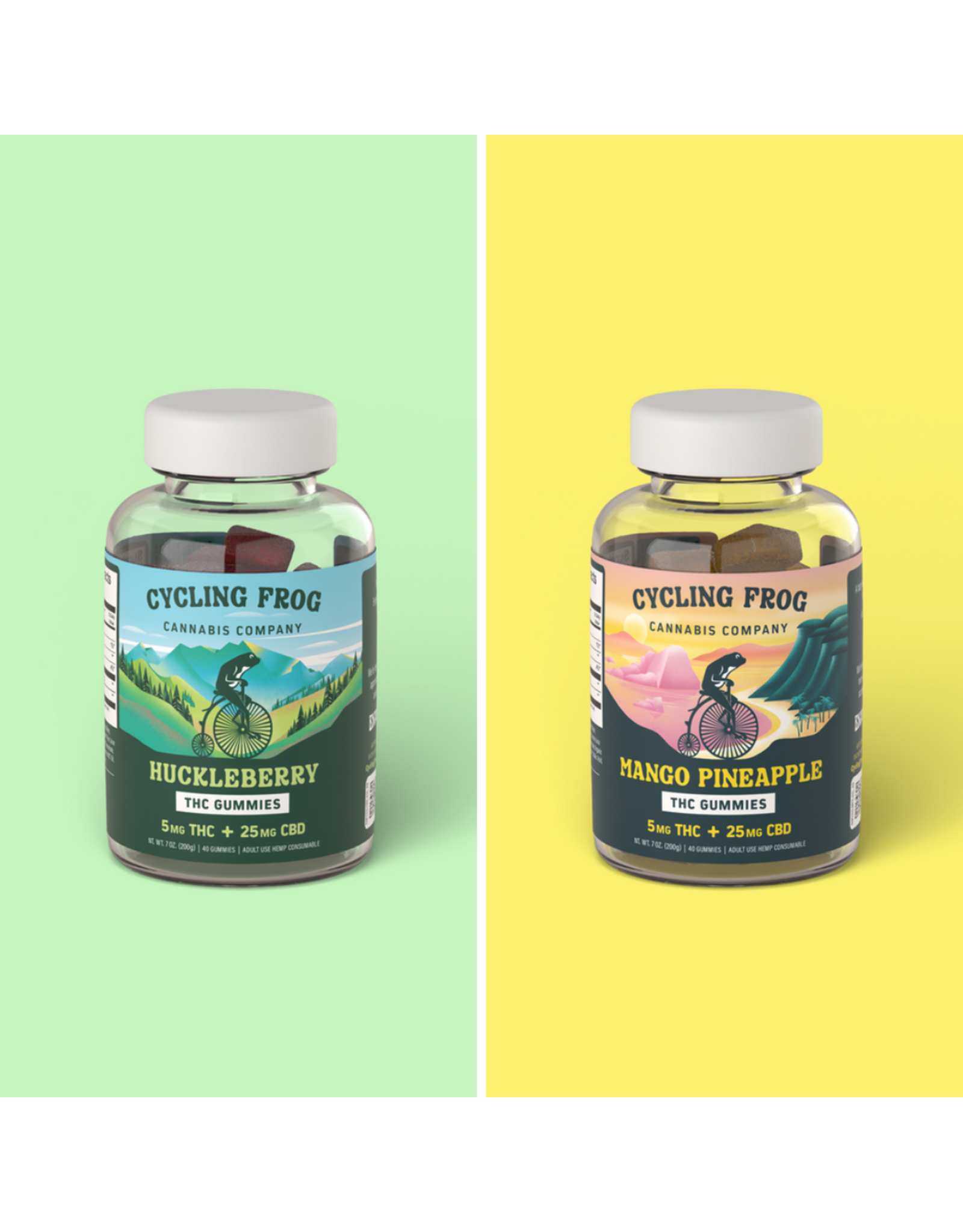 Cycling Frog Cycling Frog 5mg Delta-9 25mg CBD Gummies 40ct