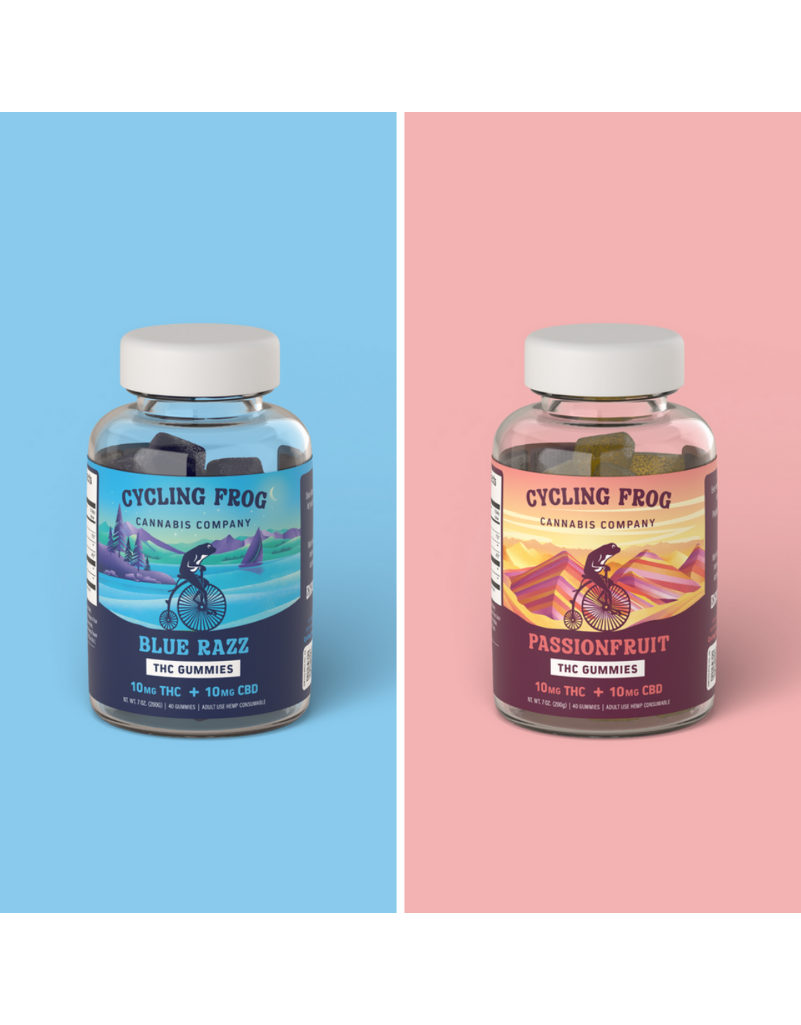 Cycling Frog Cycling Frog 10mg Delta-9 10mg CBD Gummies 40ct