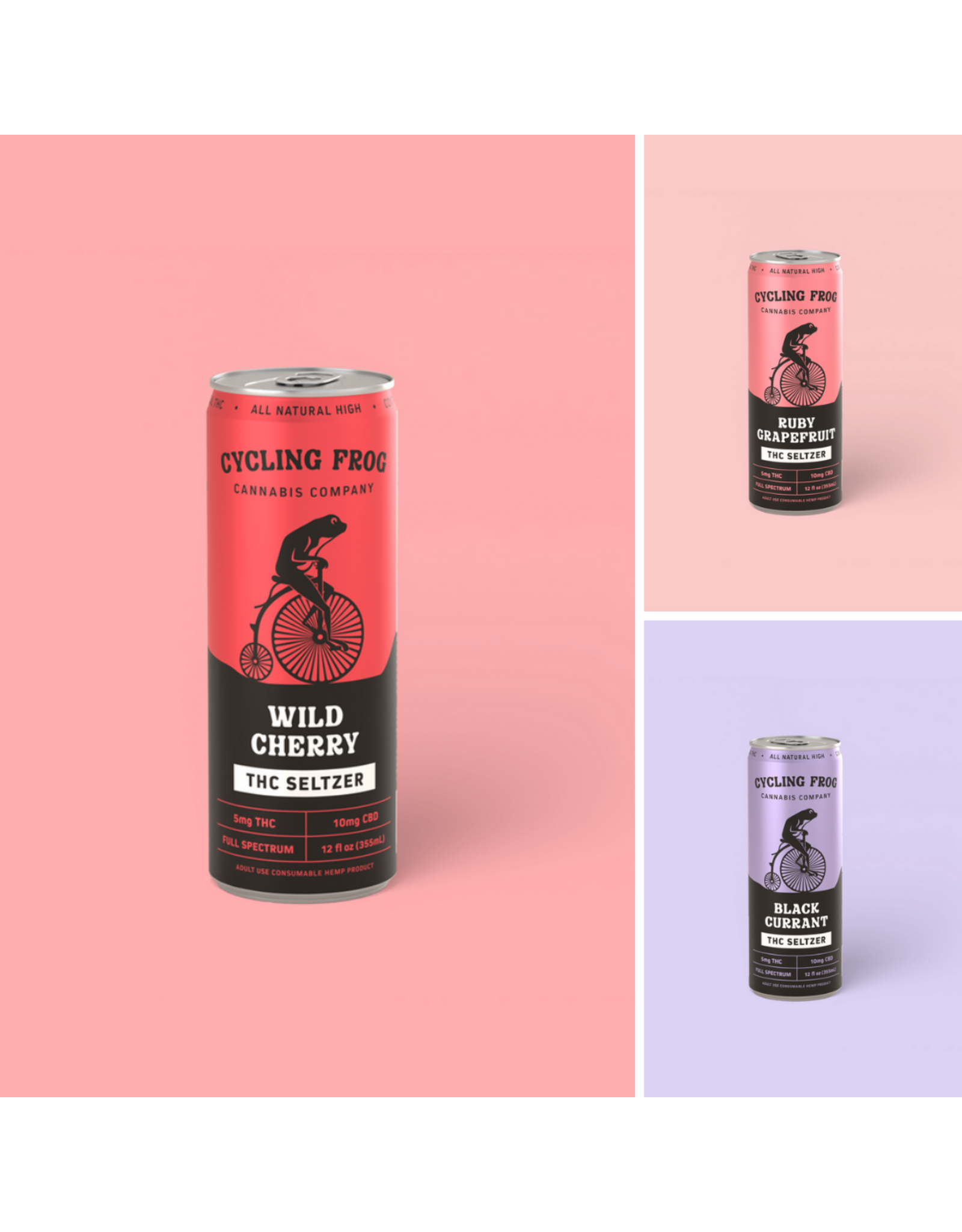 Cycling Frog Cycling Frog 5mg Delta-9 10mg CBD Seltzer 12oz