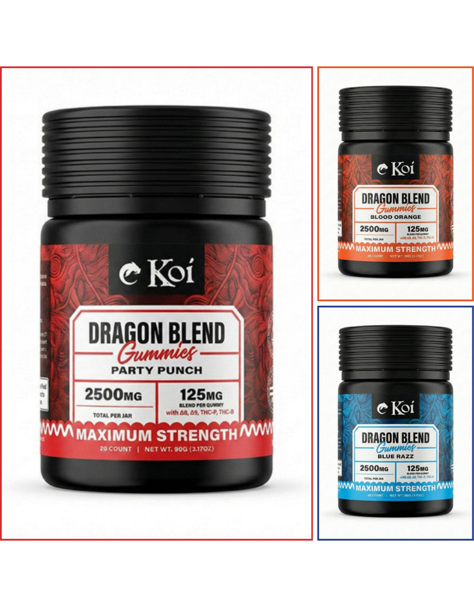 Koi 125mg Dragon Blend Gummies 20ct
