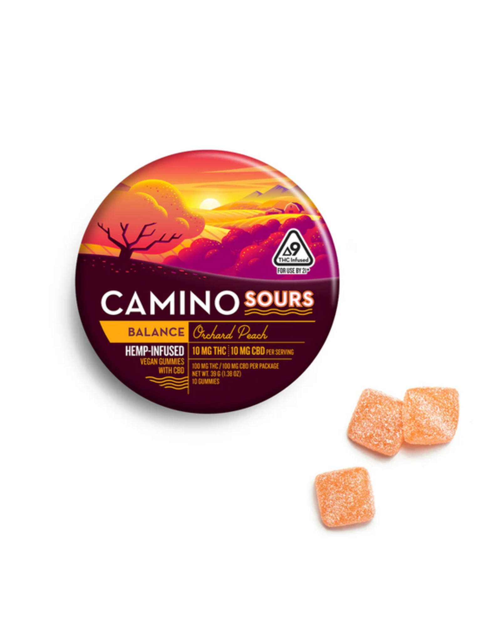 Camino Camino 10mg Delta-9 Sours Vegan Gummies 10ct