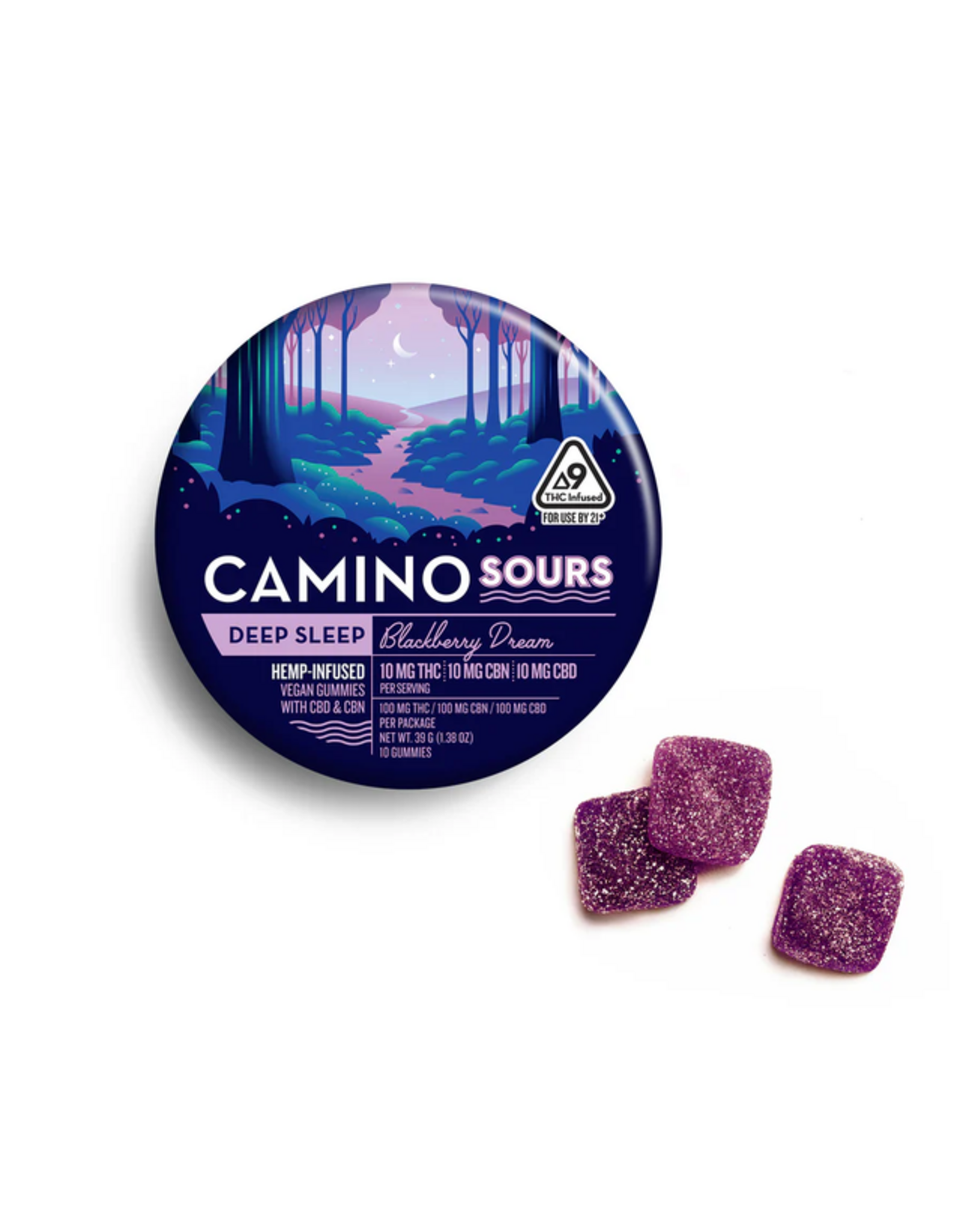 Camino Camino 10mg Delta-9 Sours Vegan Gummies 10ct