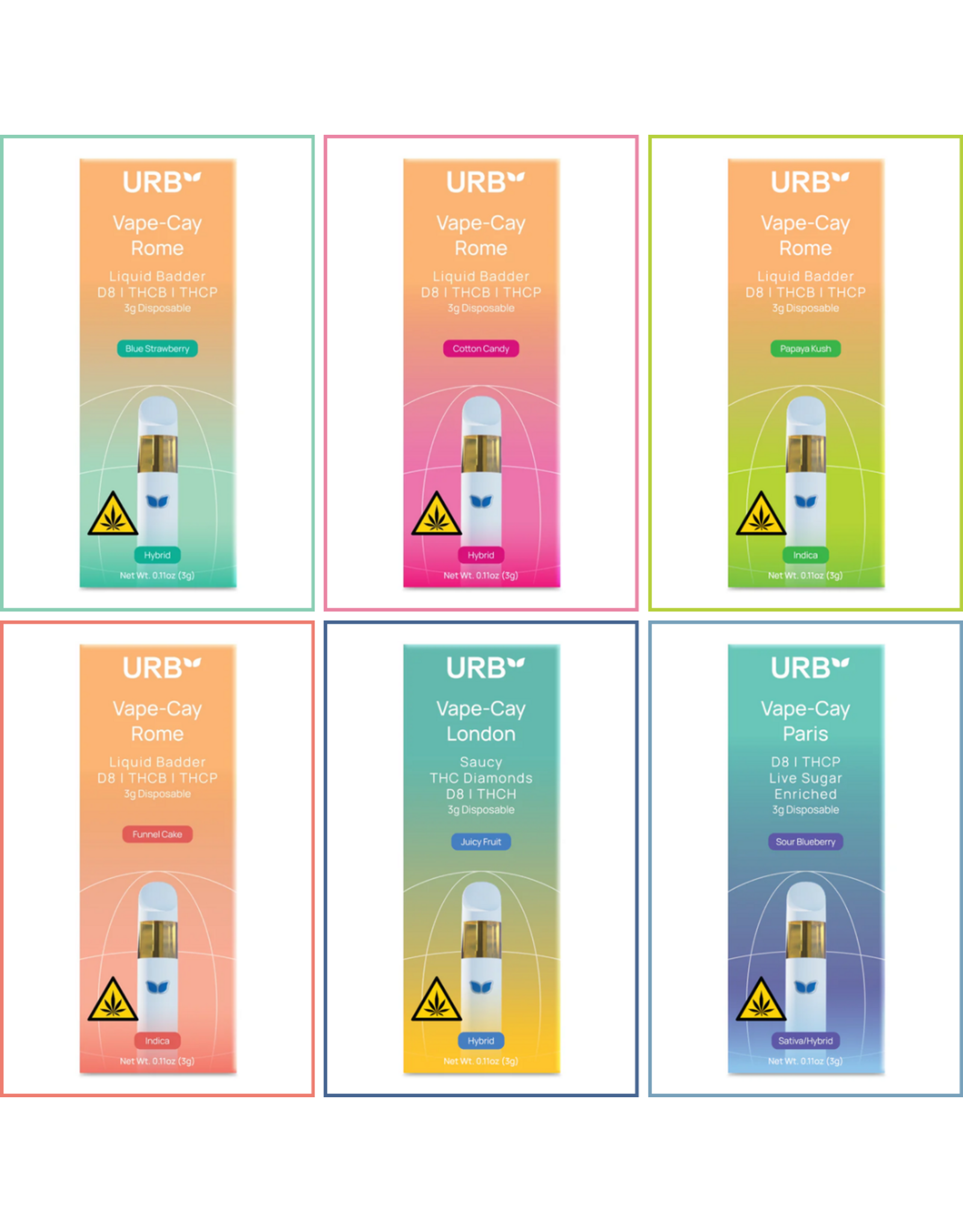 URB URB Vape-Cay Disposable 3gr