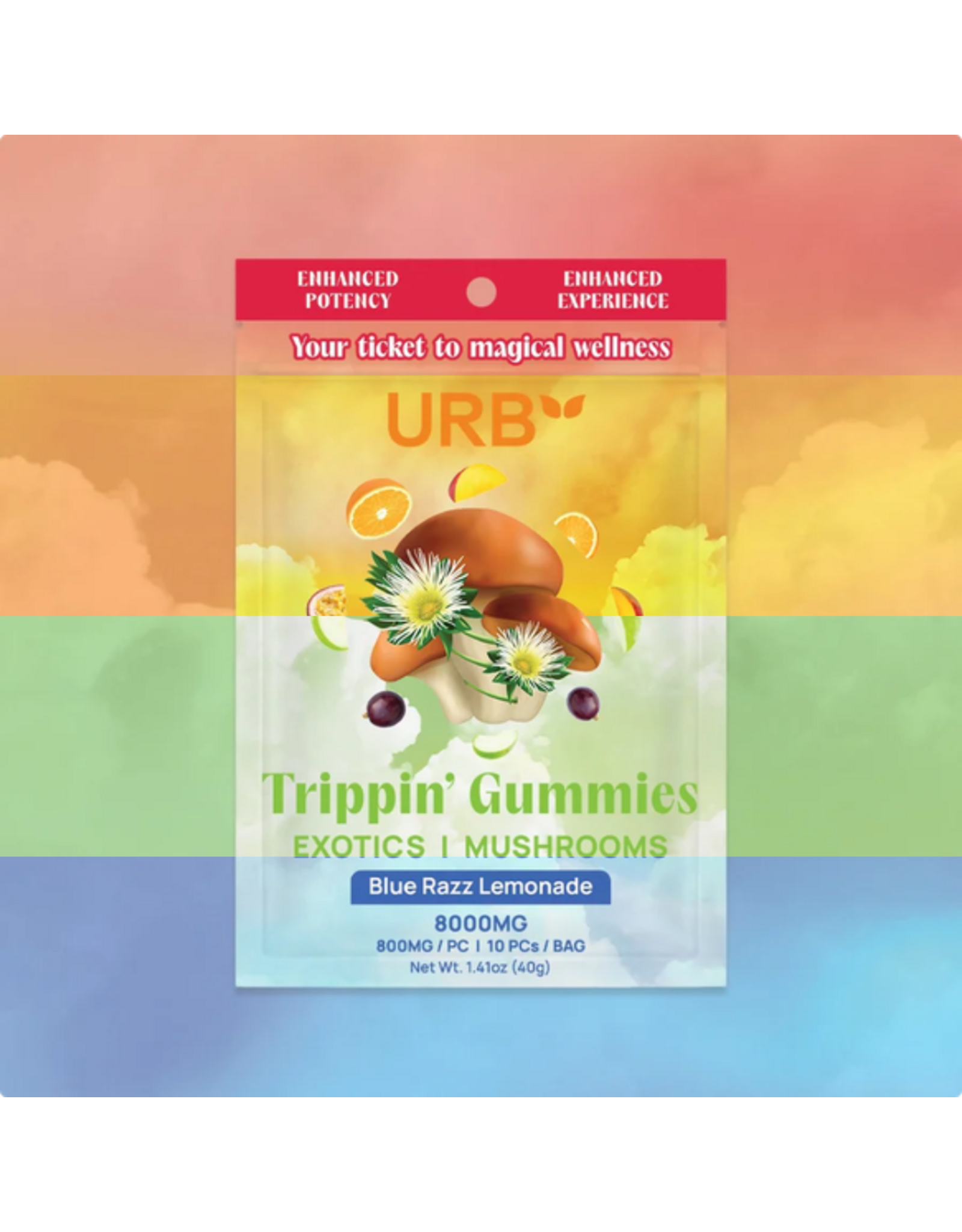URB URB 8000mg Trippin' Gummies 10ct