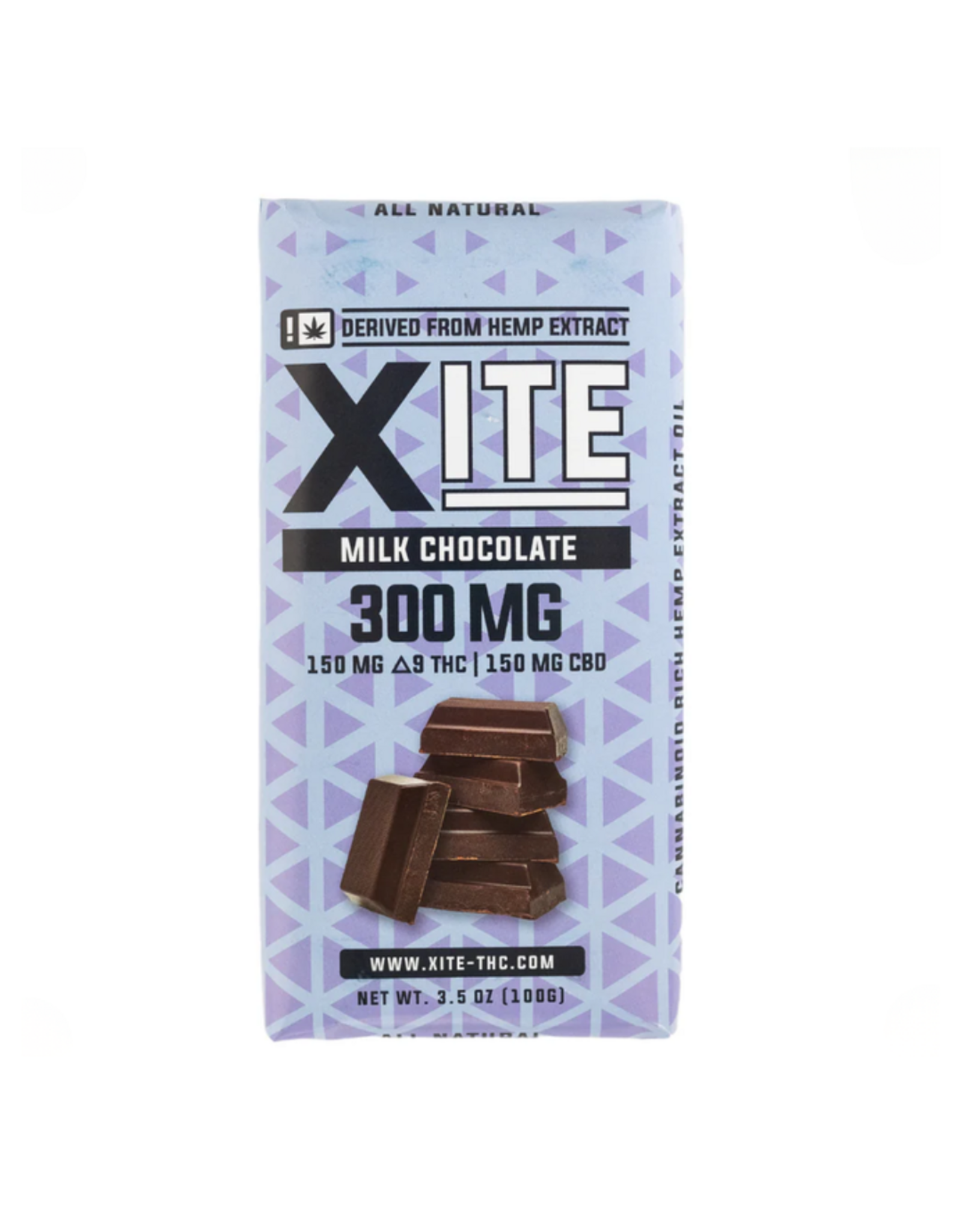 XITE XITE 150mg Delta-9 150mg CBD Milk Chocolate Bar 3.5oz