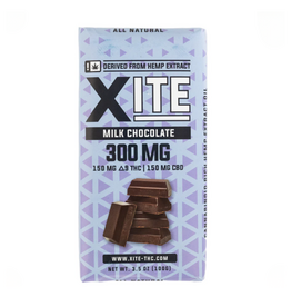 XITE XITE 150mg Delta-9 150mg CBD Milk Chocolate Bar 3.5oz