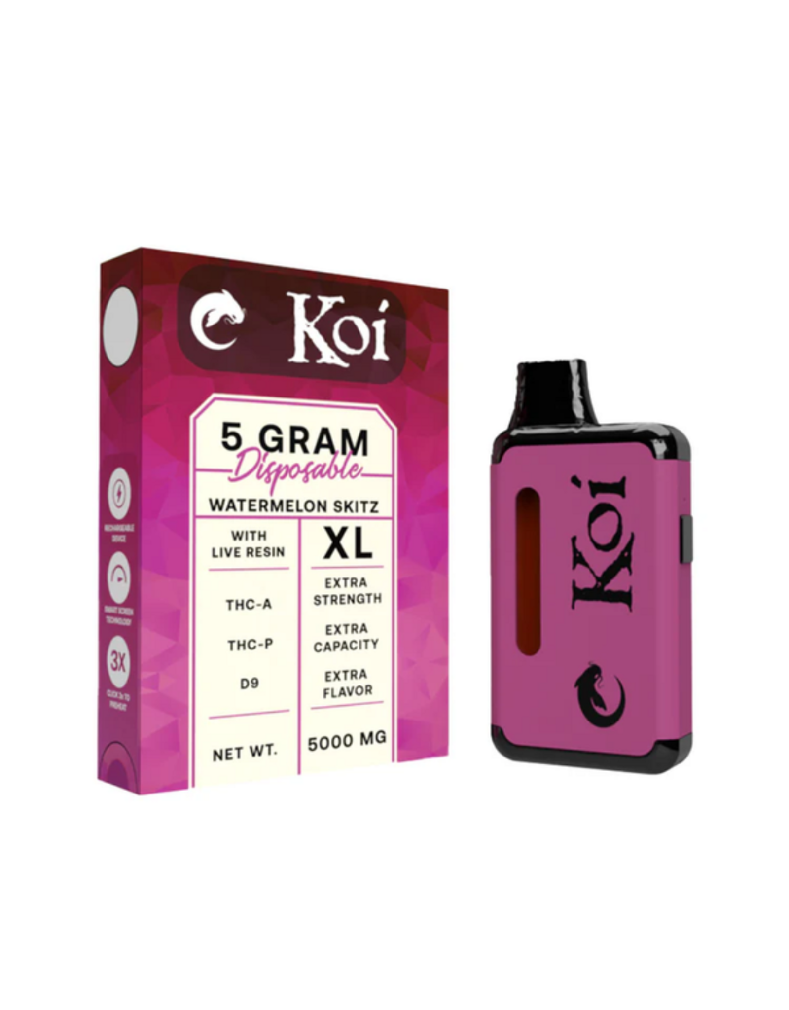 Koi Koi Live Resin XL THC 5g Disposable Vape