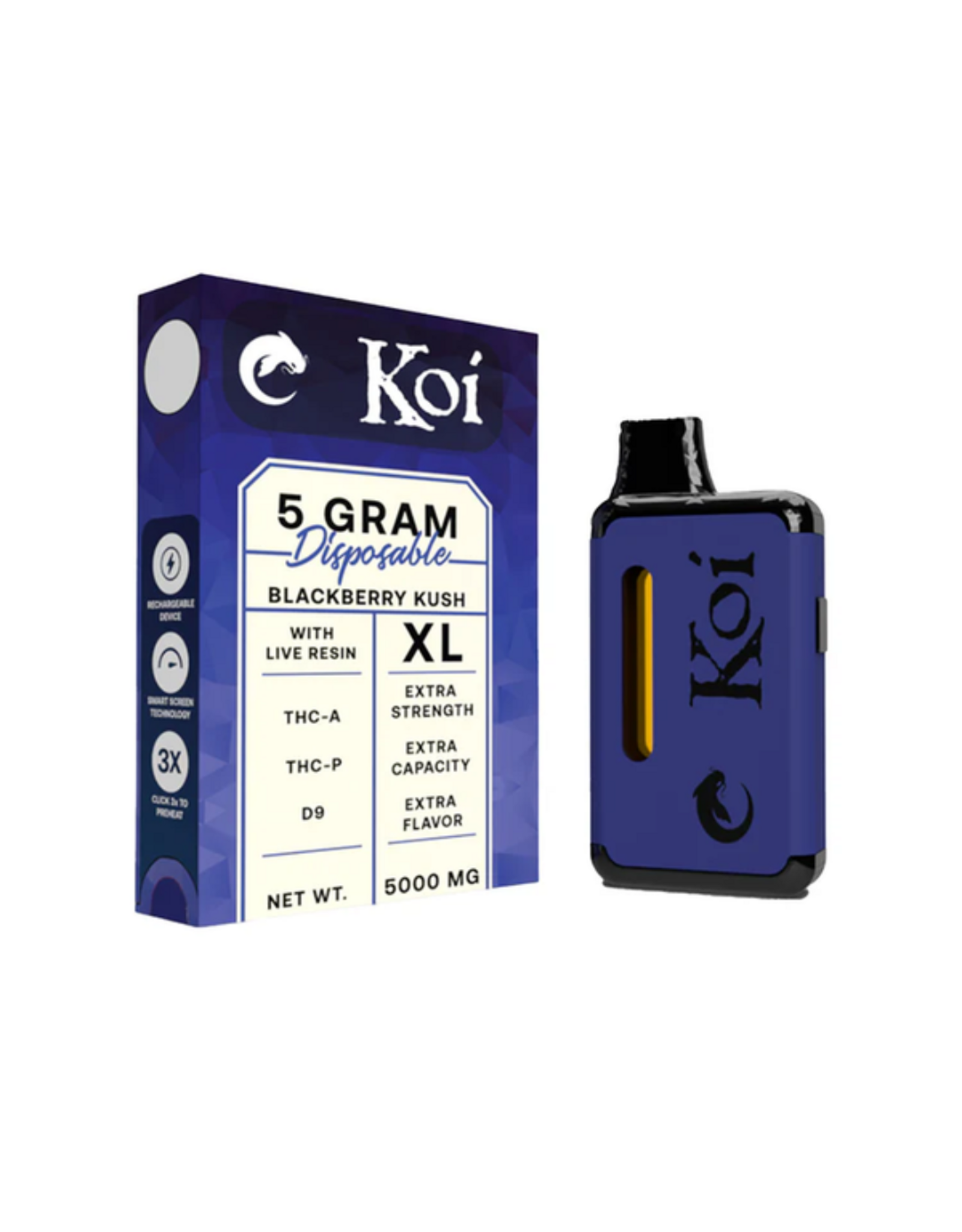 Koi Koi Live Resin XL THC 5g Disposable Vape