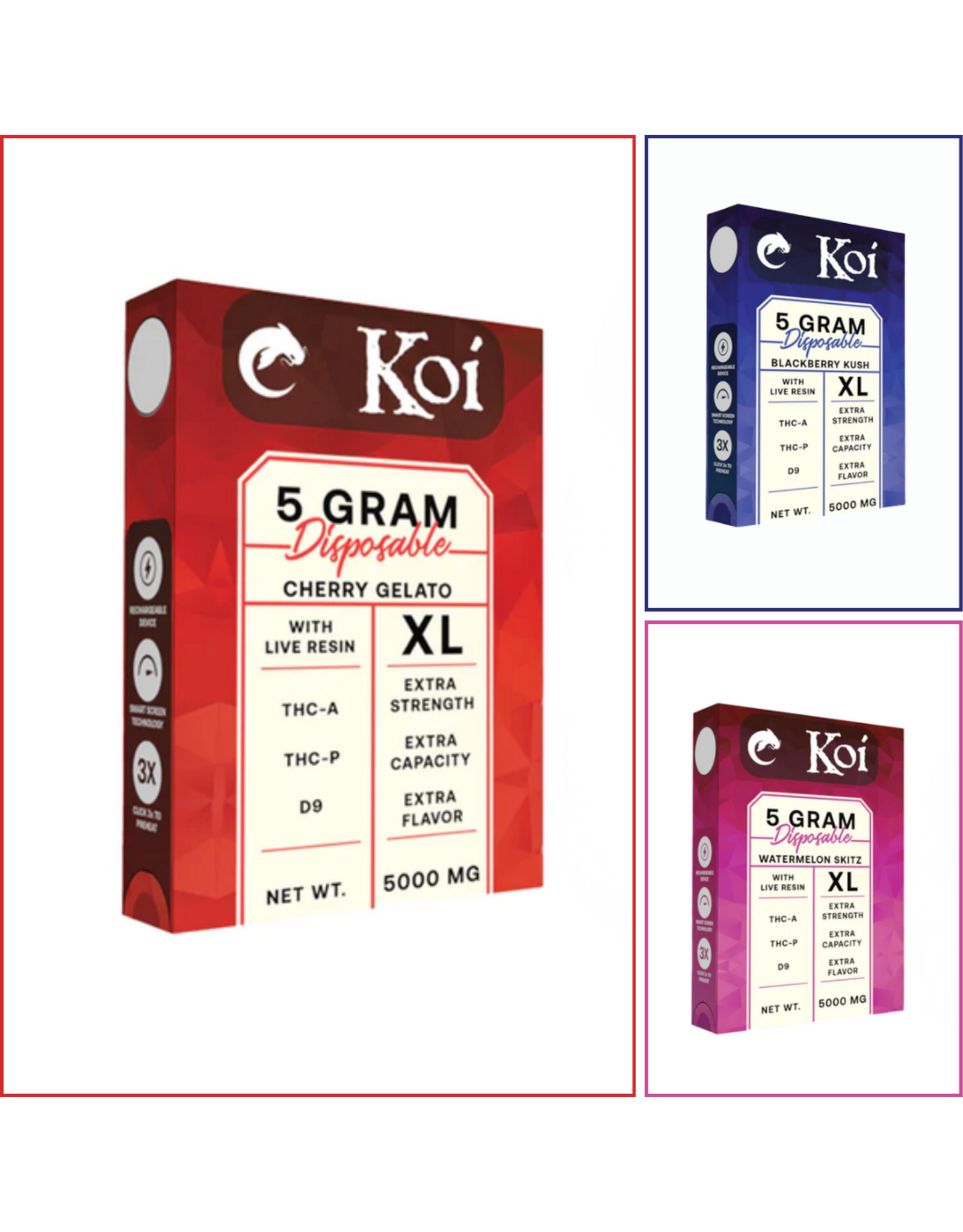 Koi Koi Live Resin XL THC 5g Disposable Vape