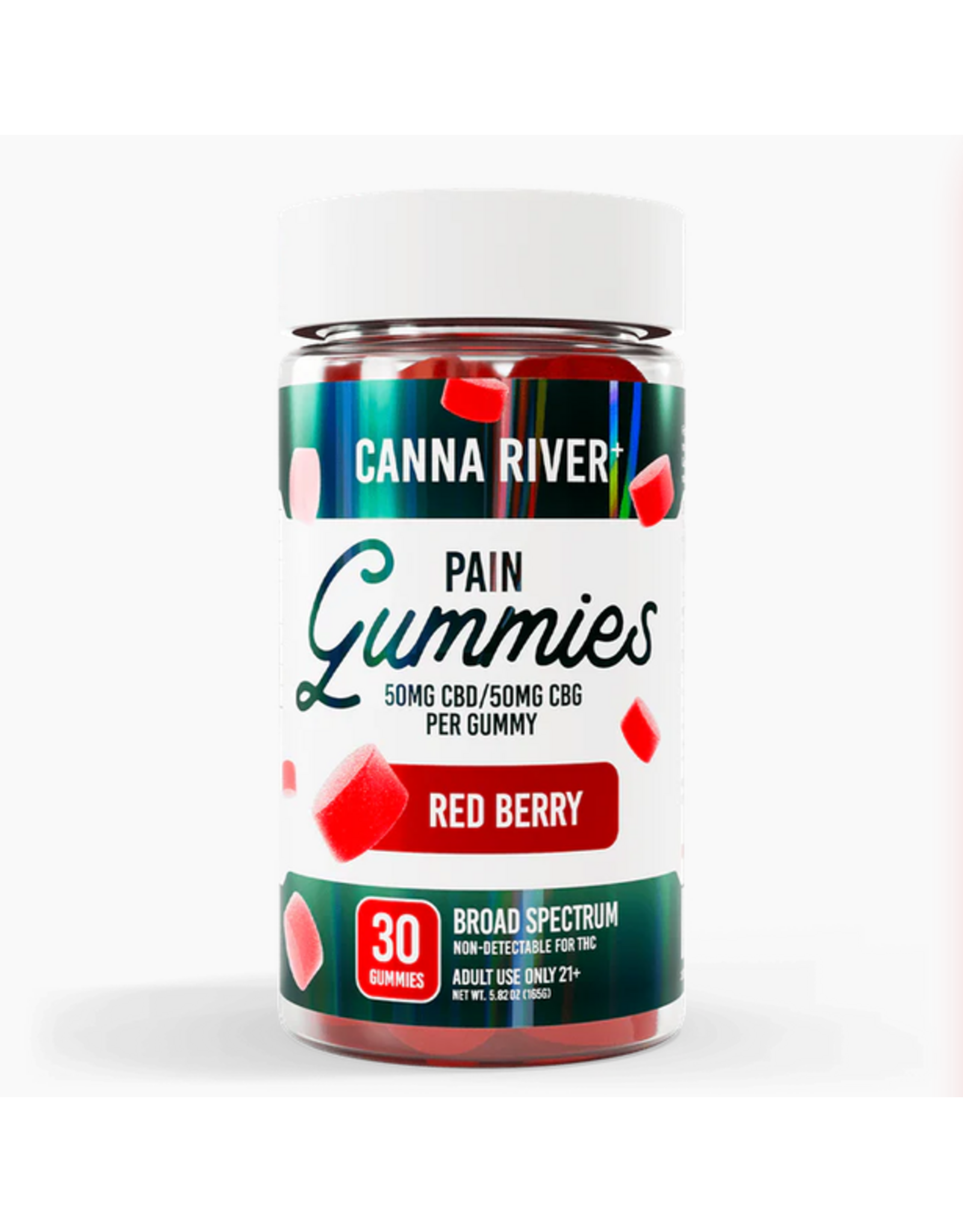 Canna River Canna River 100mg Broad Spectrum CBD CBG Pain Gummies 30ct