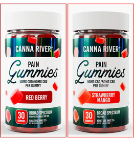 Canna River Canna River 100mg Broad Spectrum CBD CBG Pain Gummies 30ct