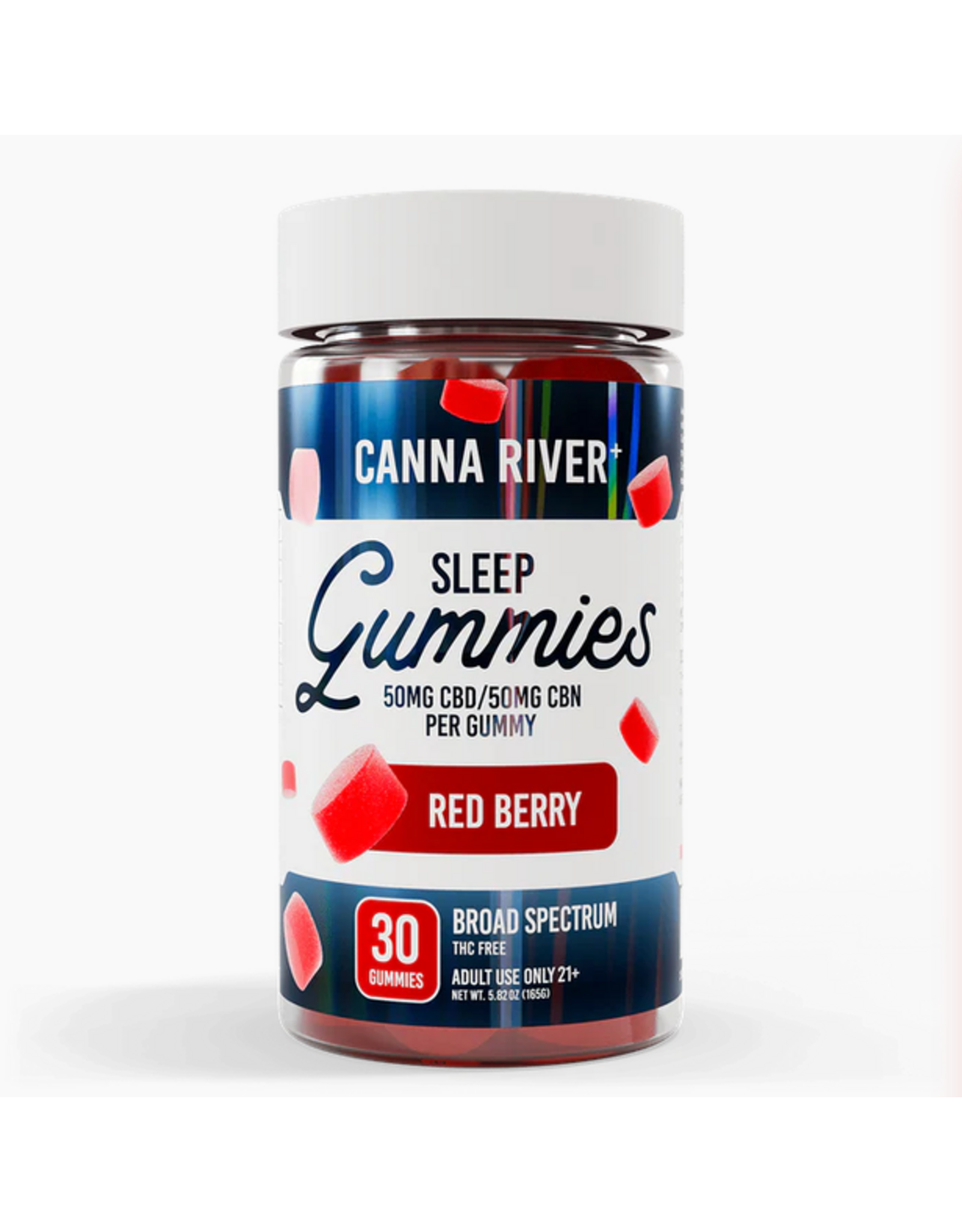 Canna River Canna River 100mg Broad Spectrum CBD CBN 1:1 Sleep Gummies 30ct