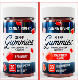 Canna River Canna River 100mg Broad Spectrum CBD CBN 1:1 Sleep Gummies 30ct