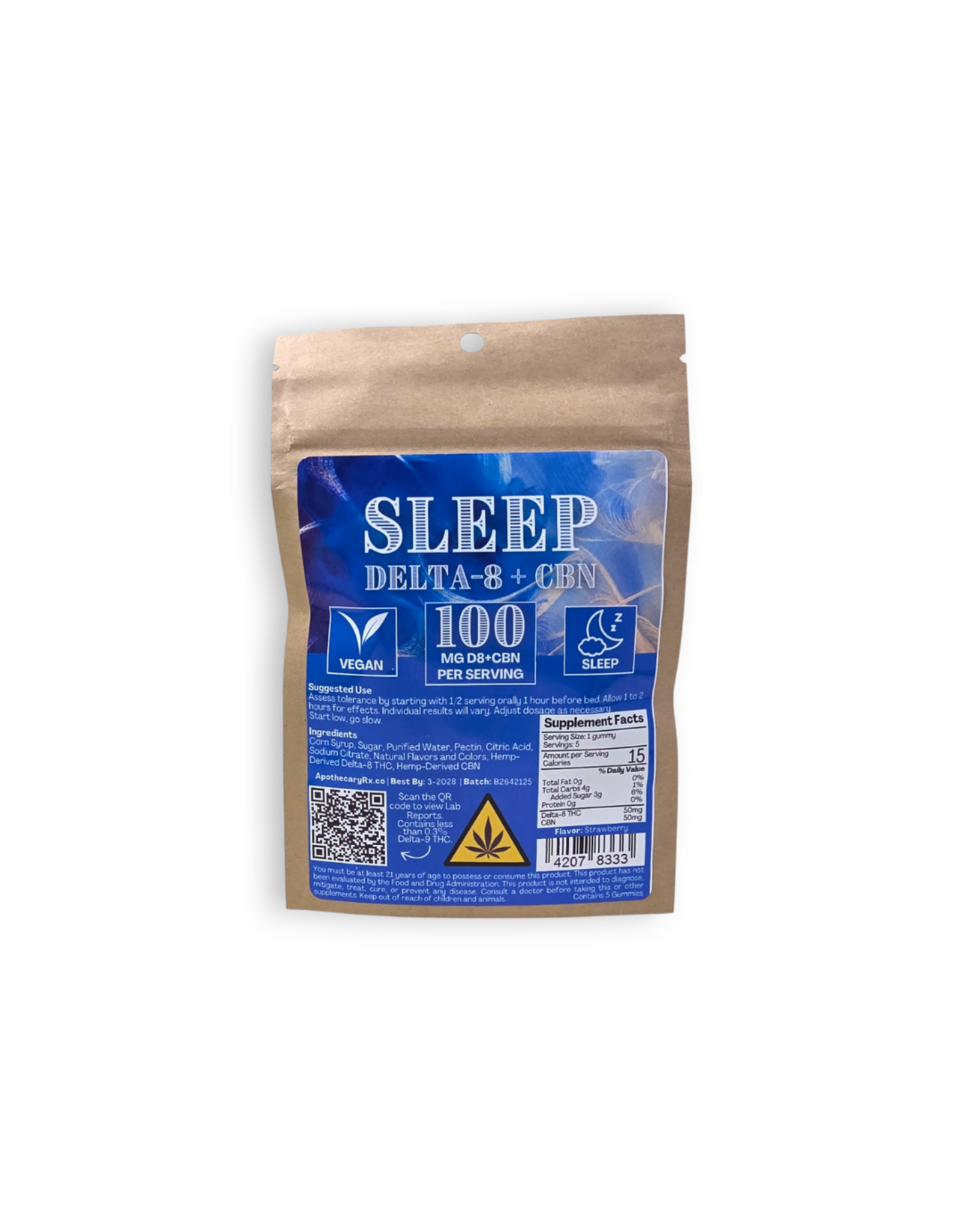 Apothecary Rx Apothecary Rx 100mg Delta-8 CBN Vegan Sleep Gummies