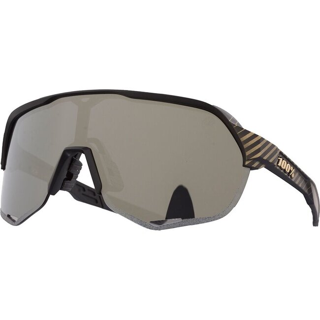 100% Cranbrothers S2 HIPER Silver Gold Mirror Lens Sunglasses