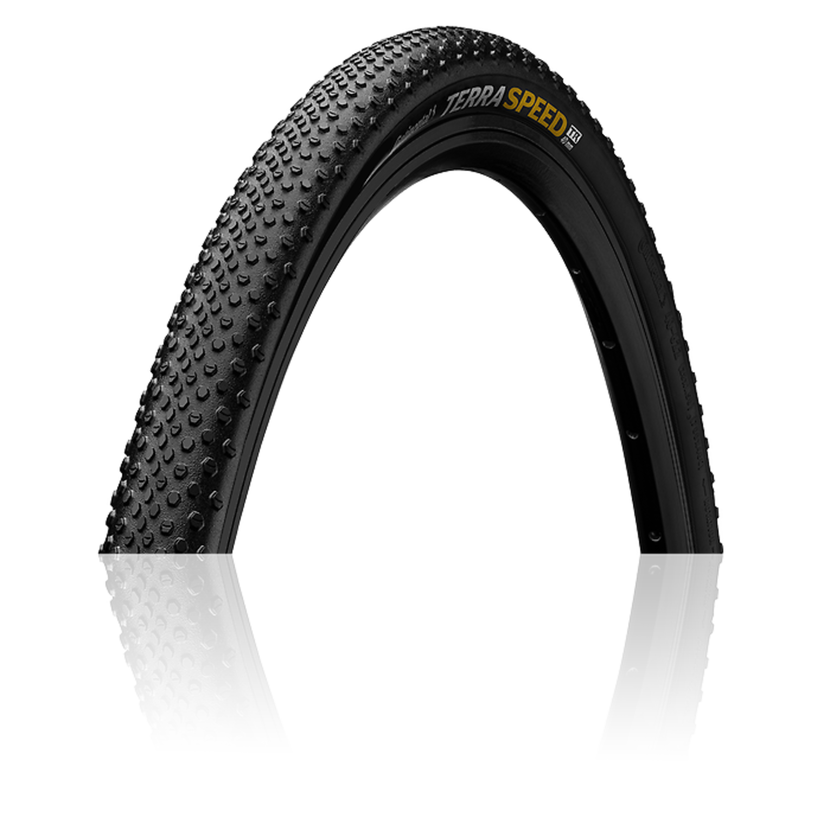 Continental Gravel & CX Tires Terra Speed 700 x 40 Coffee Sidewall Folding ProTection TR + Black Chili