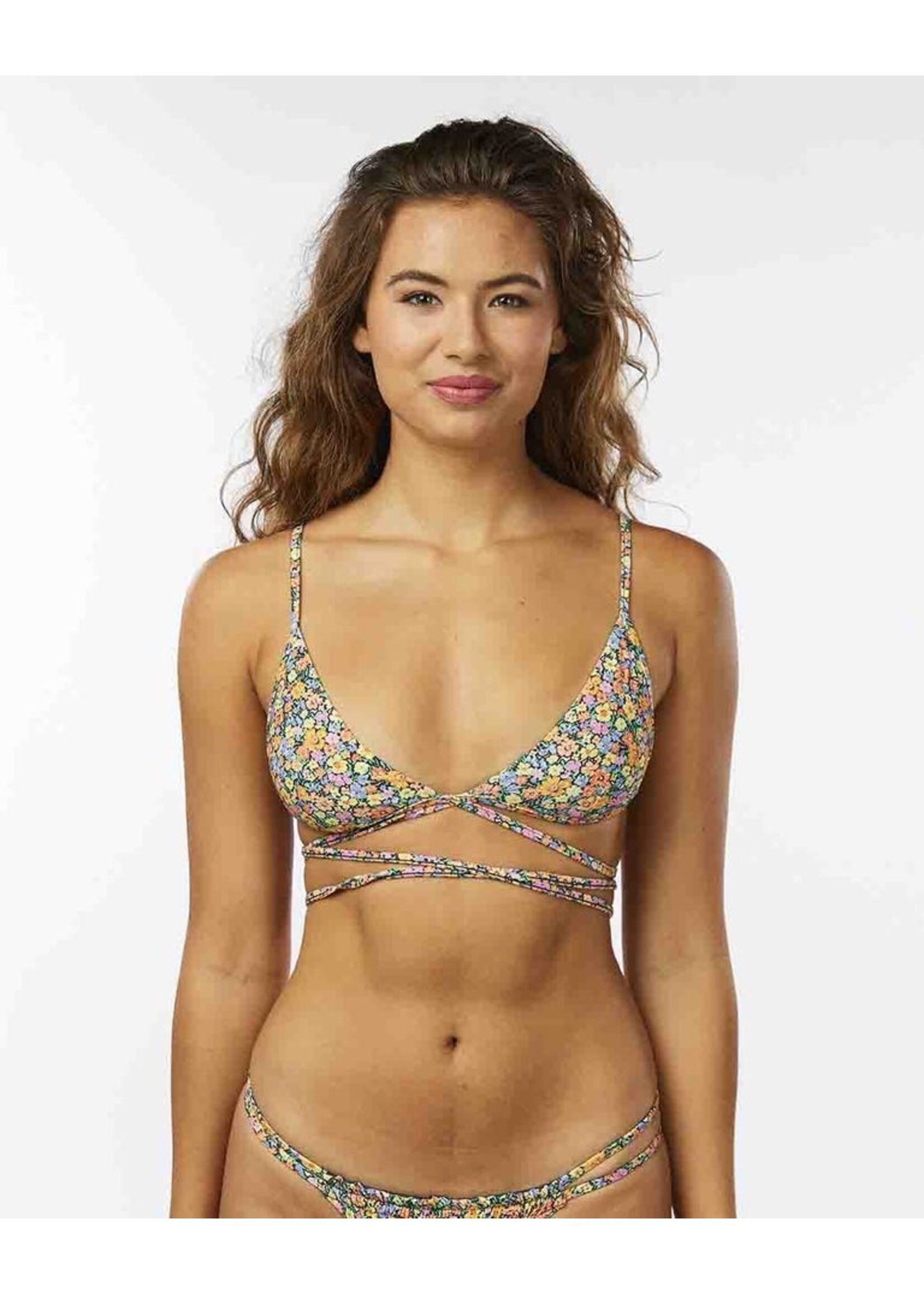 Rip Curl AFTER GLOW FLORAL WRAP TRI TOP S23