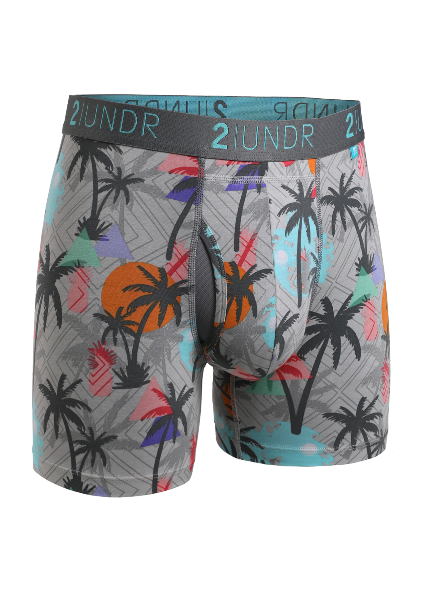 2UNDR - Printed Swing Shift Boxer Brief Flower Power