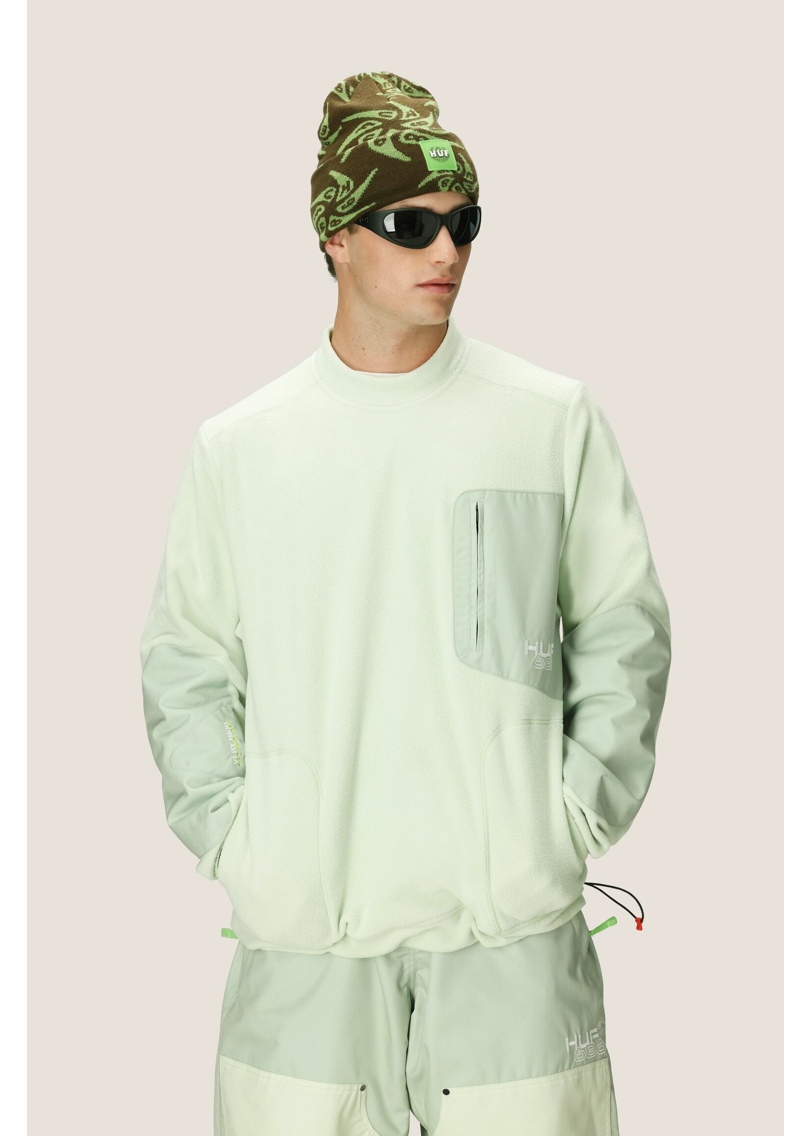 686 MENS HUF FLEECE CREWNECK W25