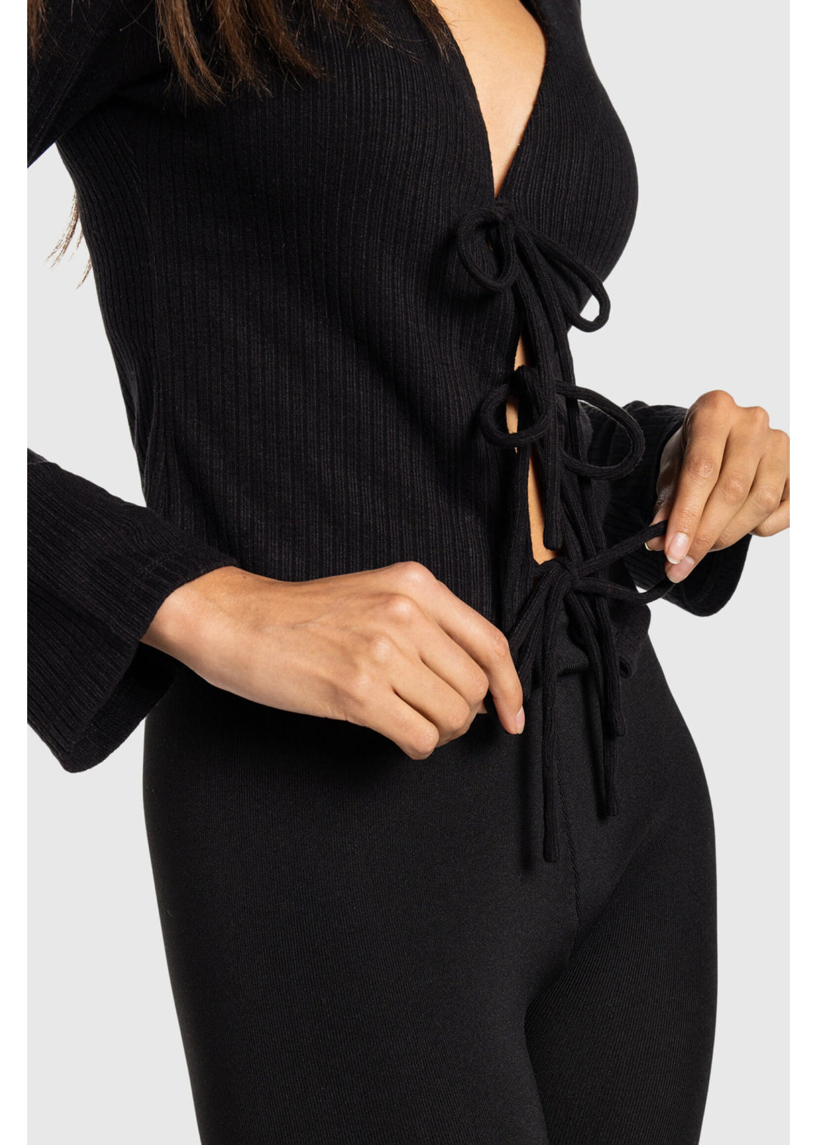 TEAMLTD TIE FRONT LONG SLEEVE W25