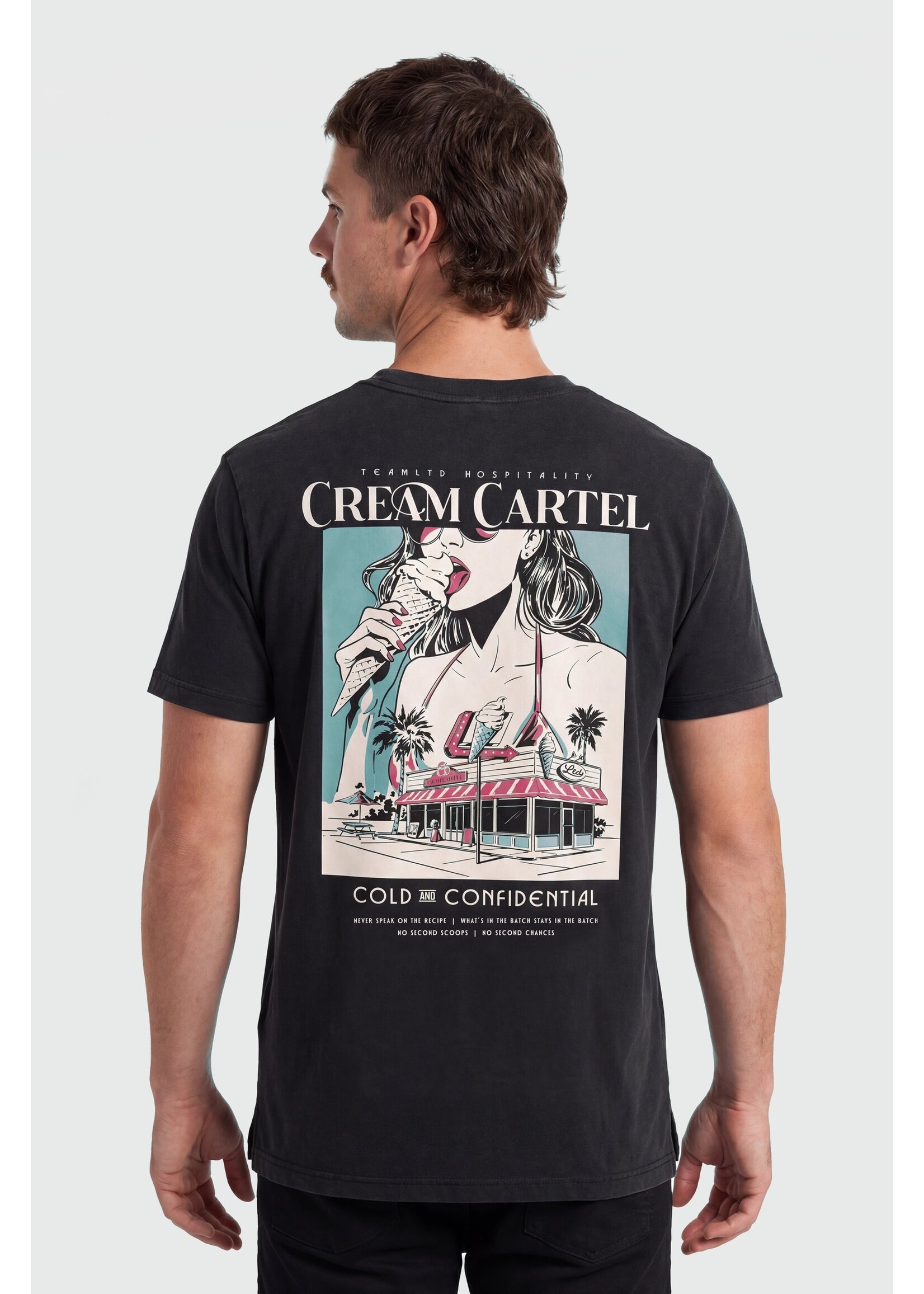 TEAMLTD CREAM CARTEL TEE SM26