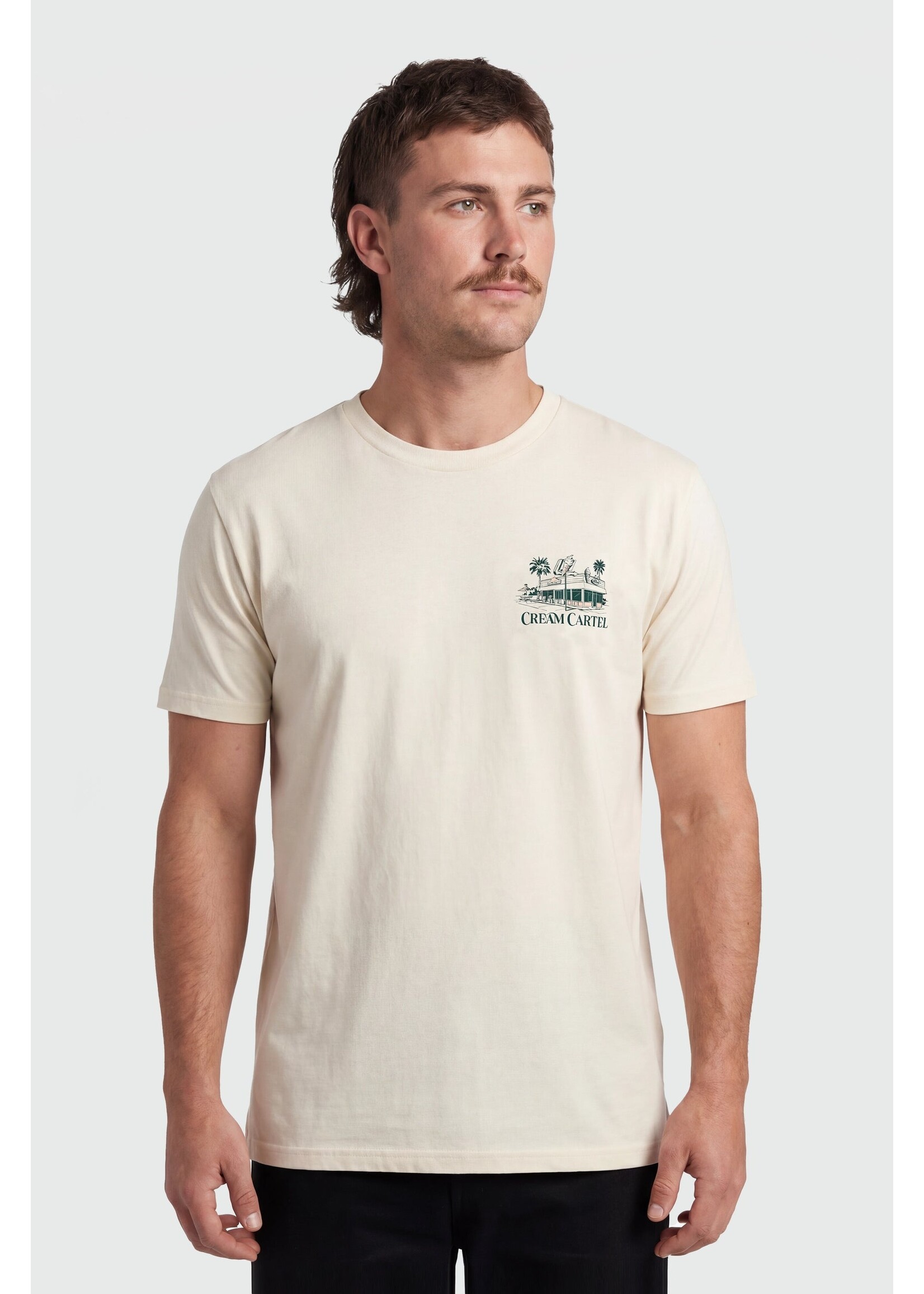 TEAMLTD CREAM CARTEL TEE SM26