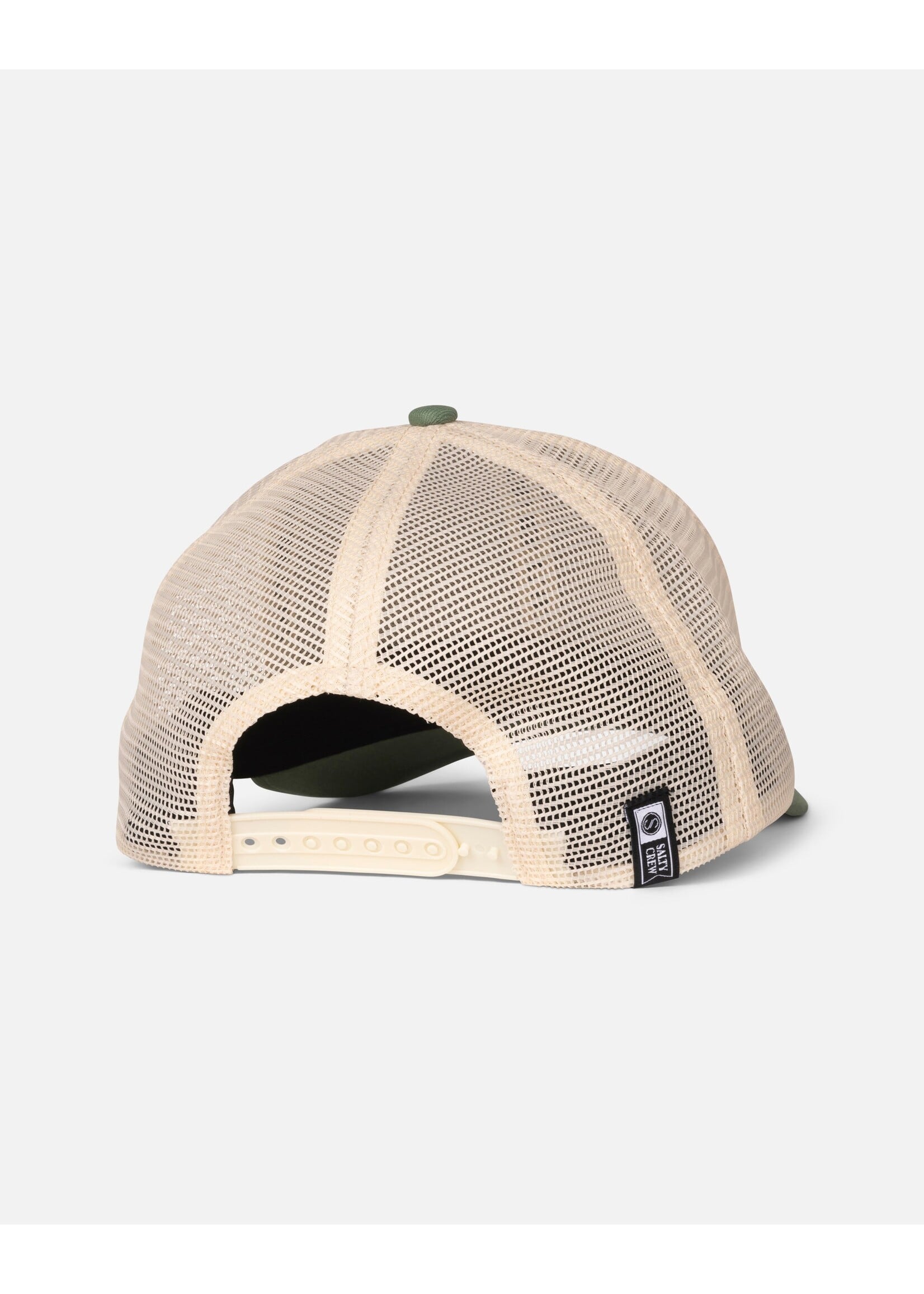 SALTY CREW BORDER TRUCKER OFF WHITE/MID GREEN SM26