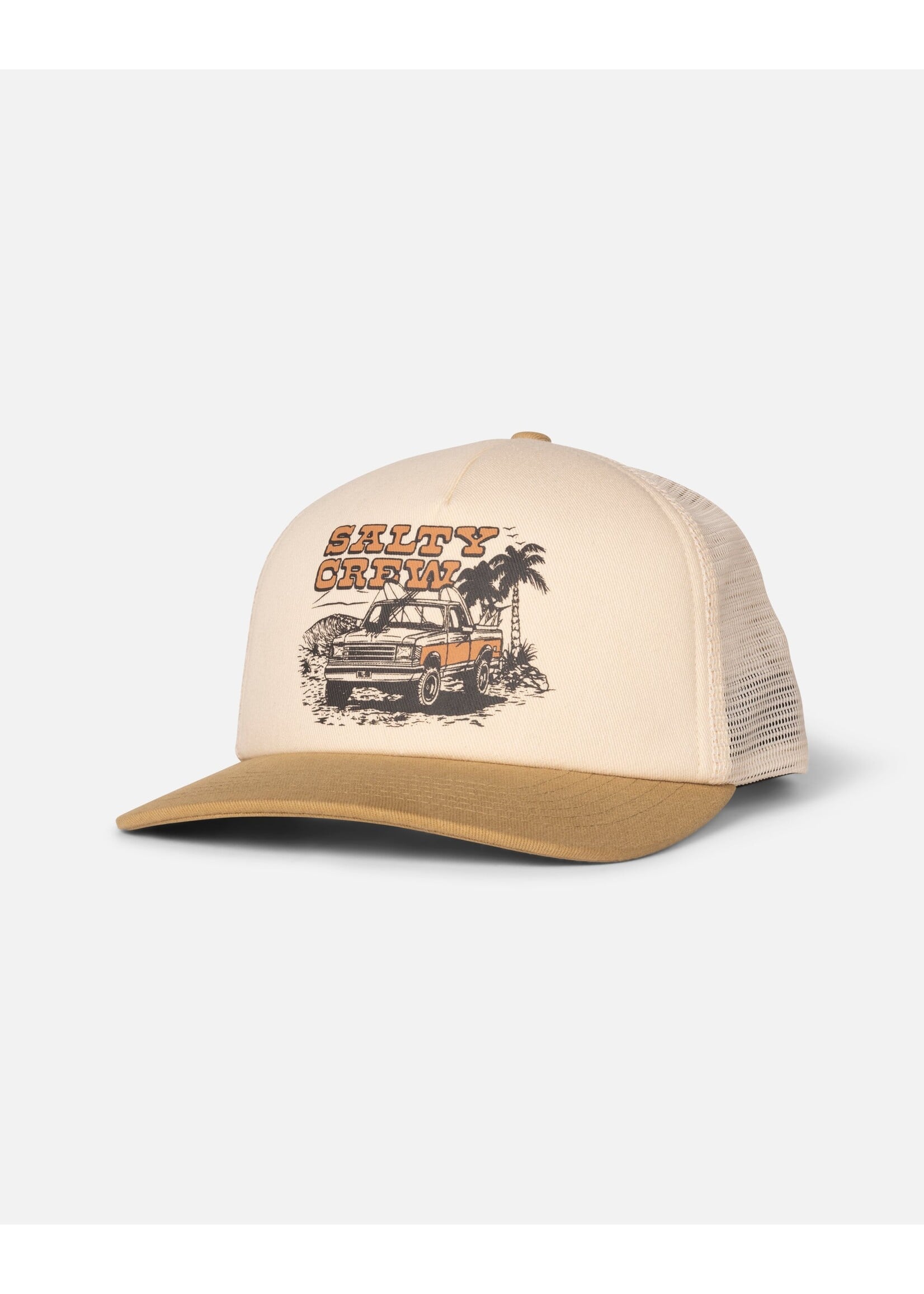 SALTY CREW GOOD TIMES FOAMIE TRUCKER  OFF WHITE/KHAKI SM26