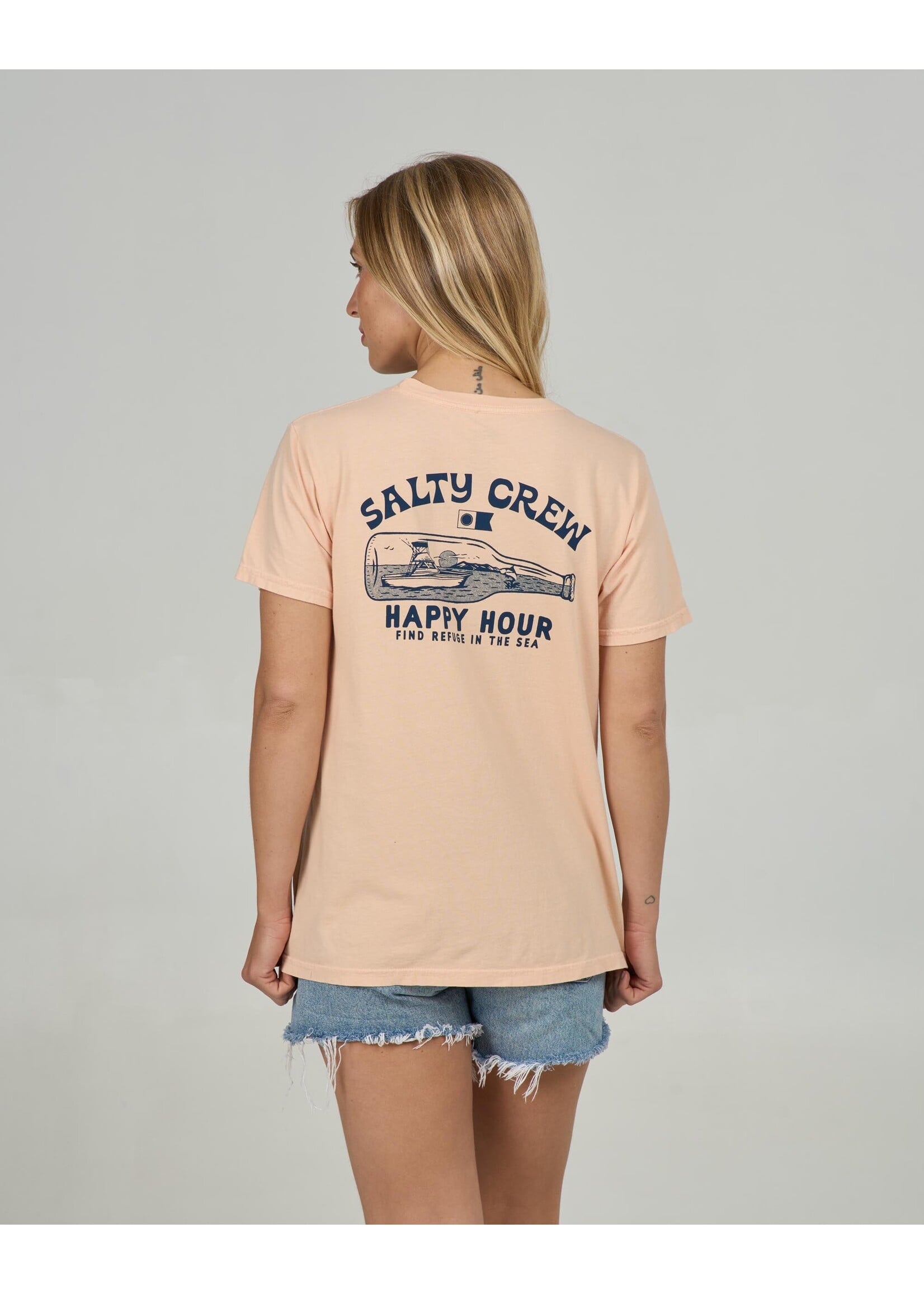 SALTY CREW HAPPY HOUR B.F TEE SM26