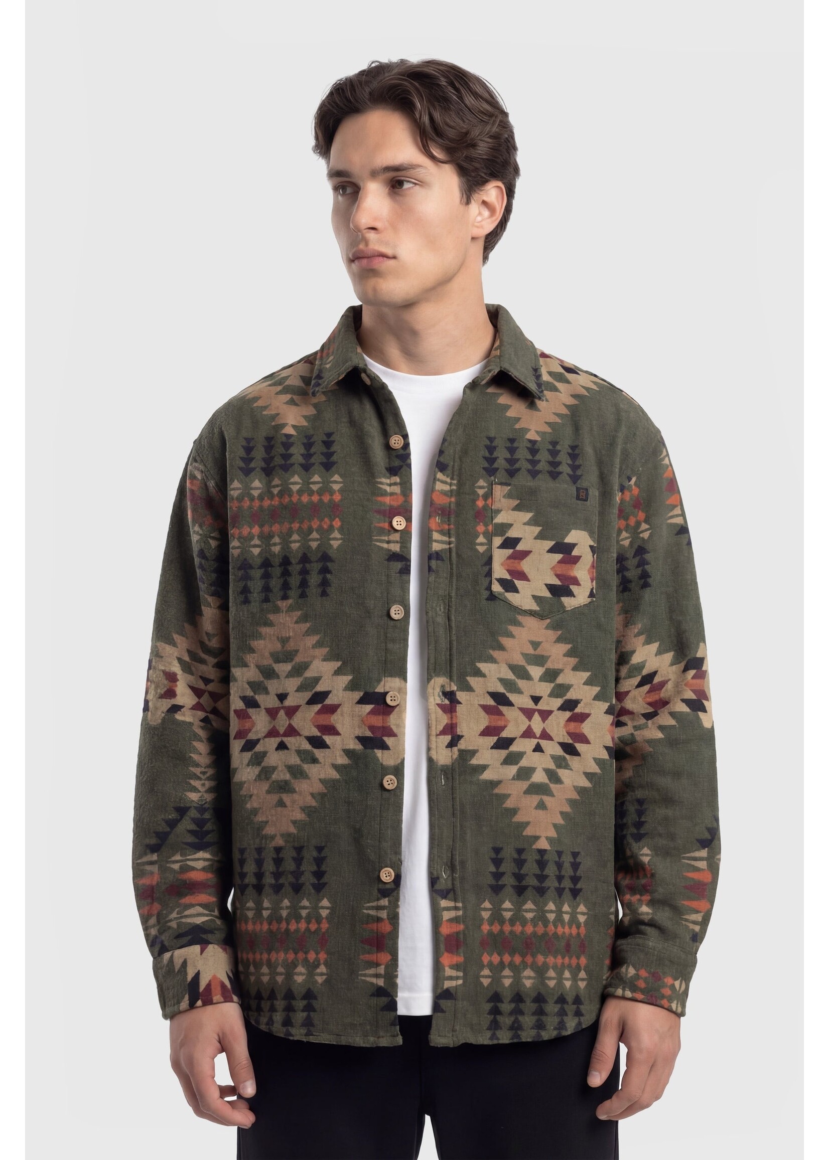 TEAMLTD TRAIL AZTEC OVERSHIRT F26