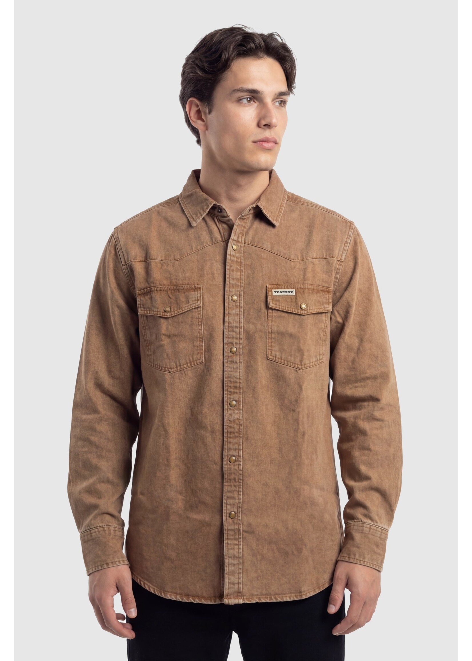 TEAMLTD HOMESTEAD DENIM BUTTON UP FA26