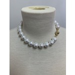 Casuals Fairhope 16" Pearl Necklace with Gold Magnetic Clasp