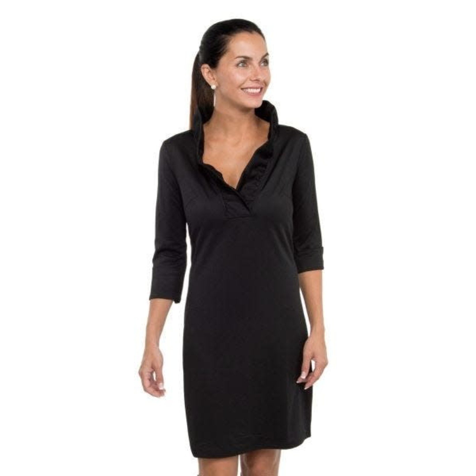 Gretchen Scott Gretchen Scott Ruffle Neck Dress