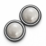 Magnebutton Silver/White Pearl Closure