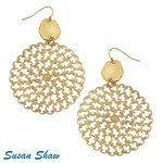 Susan Shaw Susan Shaw Gold Filigree Earrings