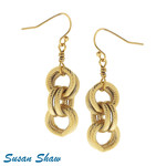 Susan Shaw Susan Shaw Double Link Chain Earrings