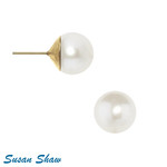 Susan Shaw Susan Shaw Shell Pearl Studs