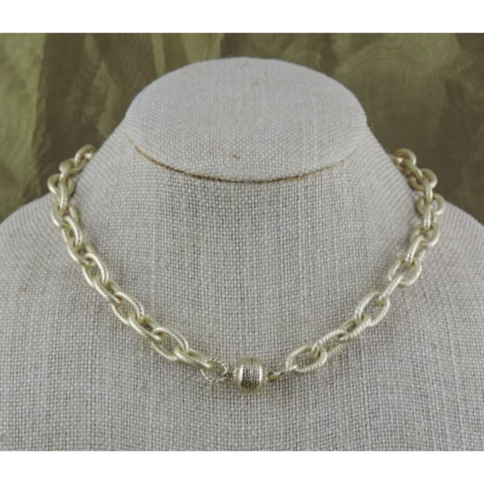 16 Gold Link Chain Necklace with Magnetic Clasp - M & F Casuals