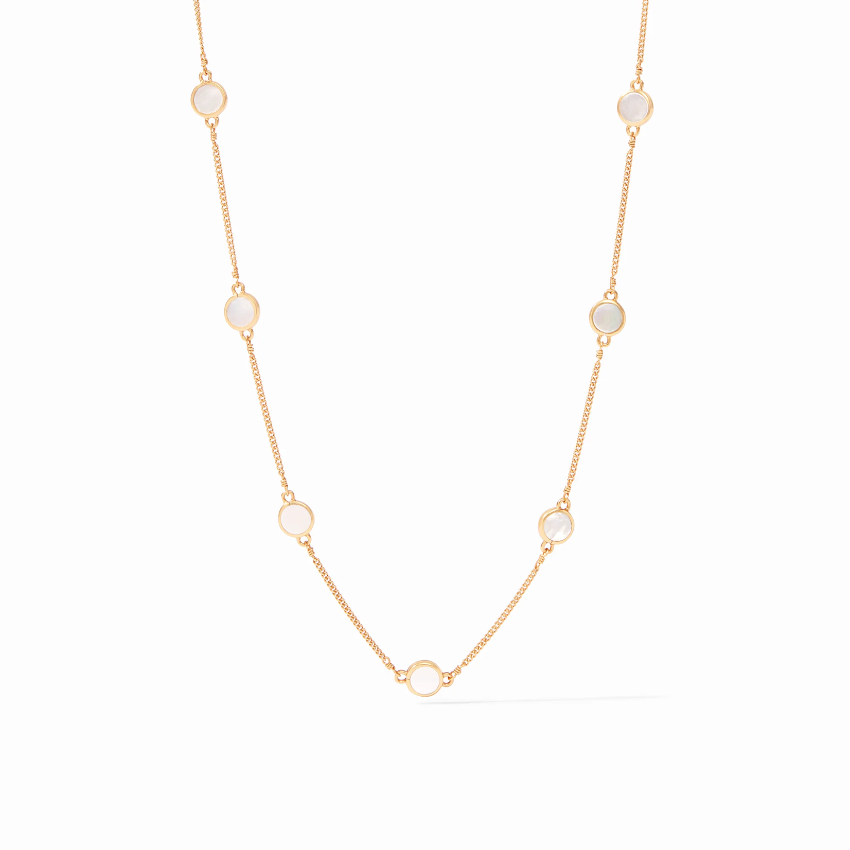 Julie Vos Julie Vos Valencia Delicate Station Necklace MOP