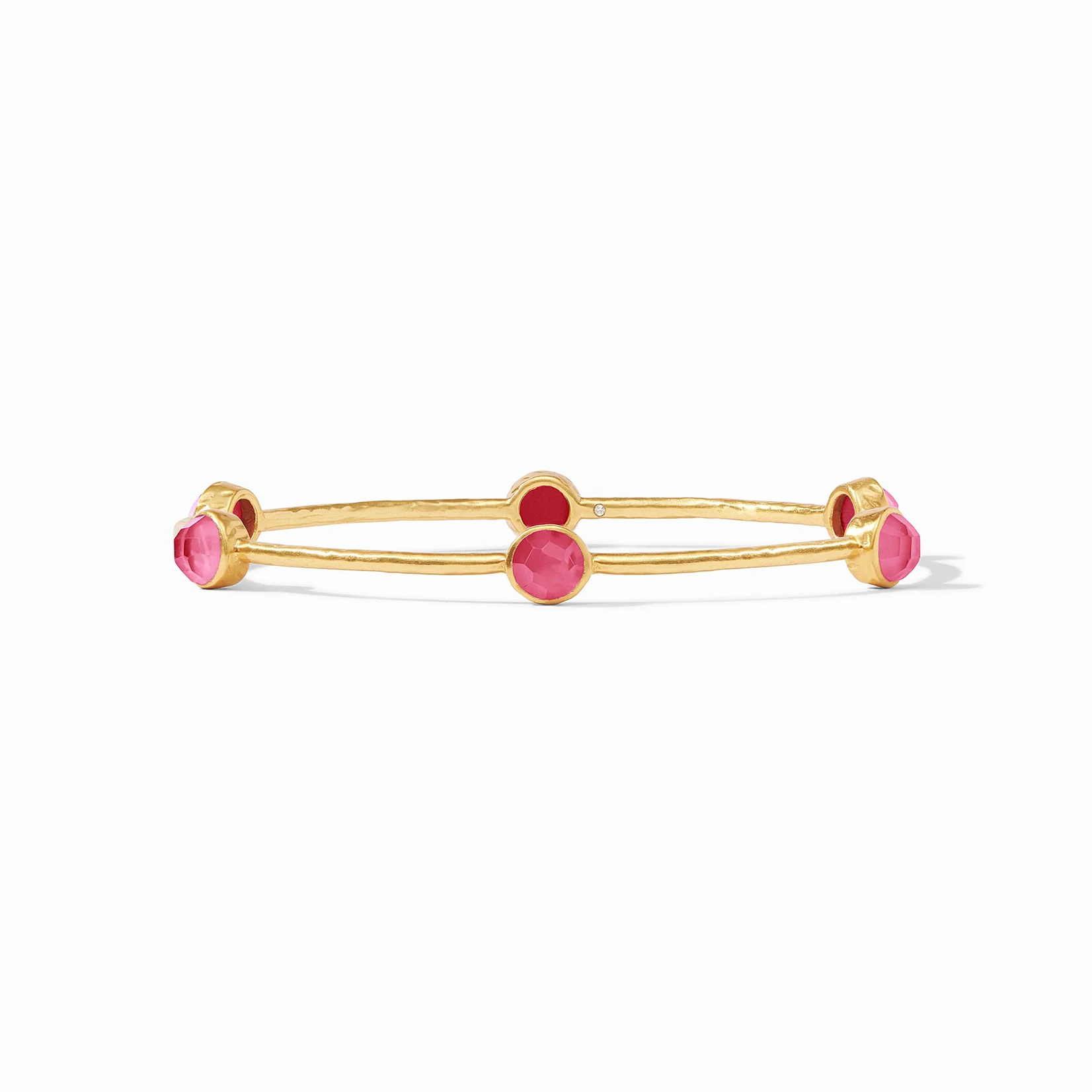 Julie Vos Julie Vos Milano Luxe Bangle Gold Raspberry - M