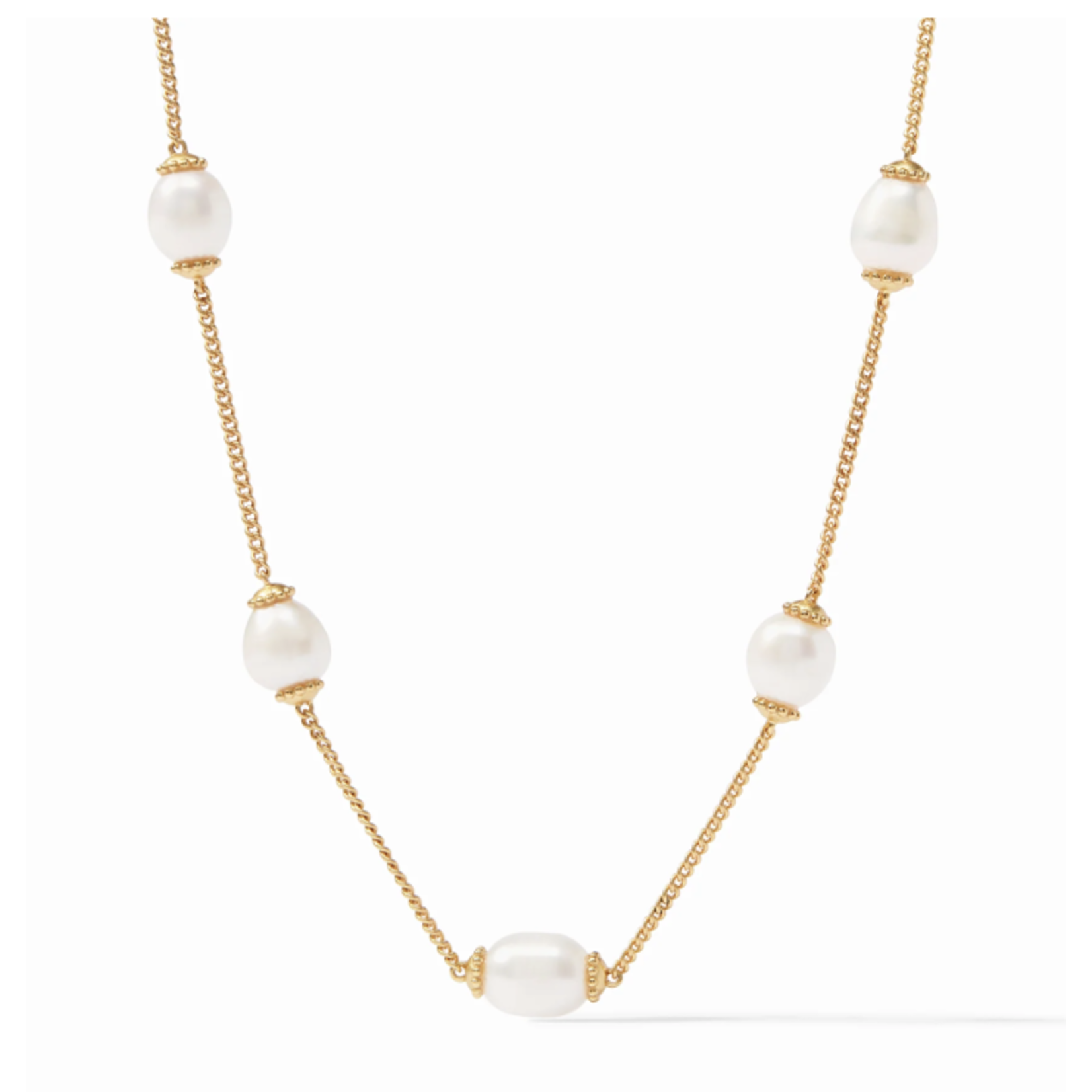 Julie Vos Julie Vos Flora Delicate Necklace Pearl