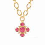 Julie Vos Julie Vos Tudor Statement Necklace - Raspberry